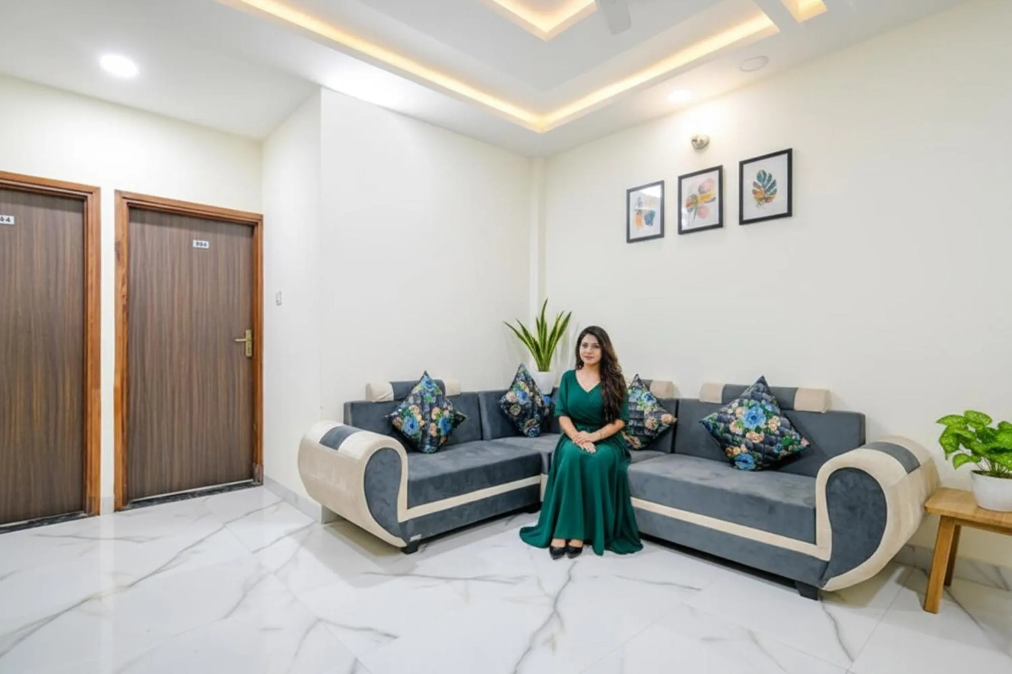 Seating area in FabHotel DR Greens