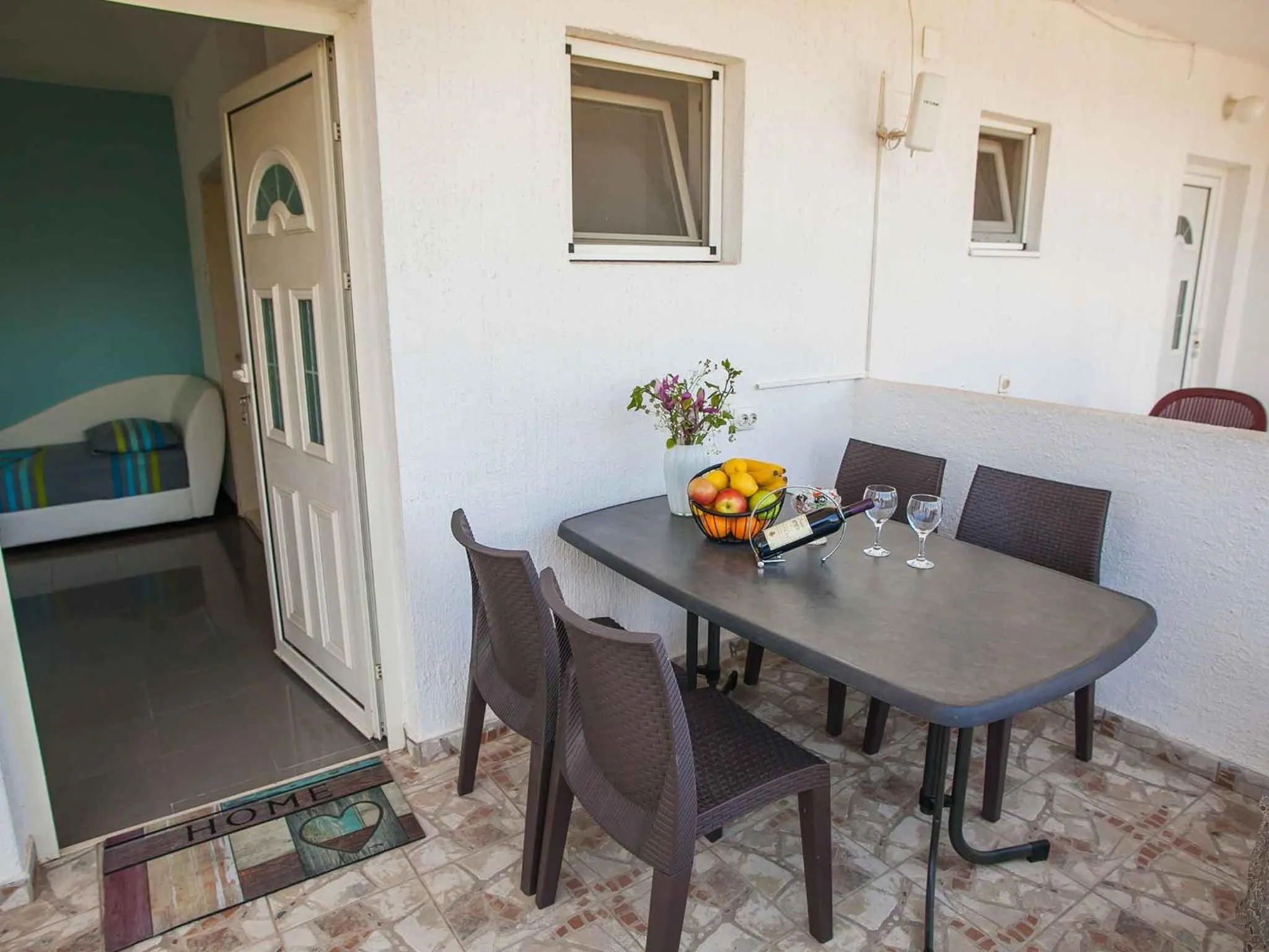 Balcony/Terrace in Maki Apartments - Plavi Horizonti Beach
