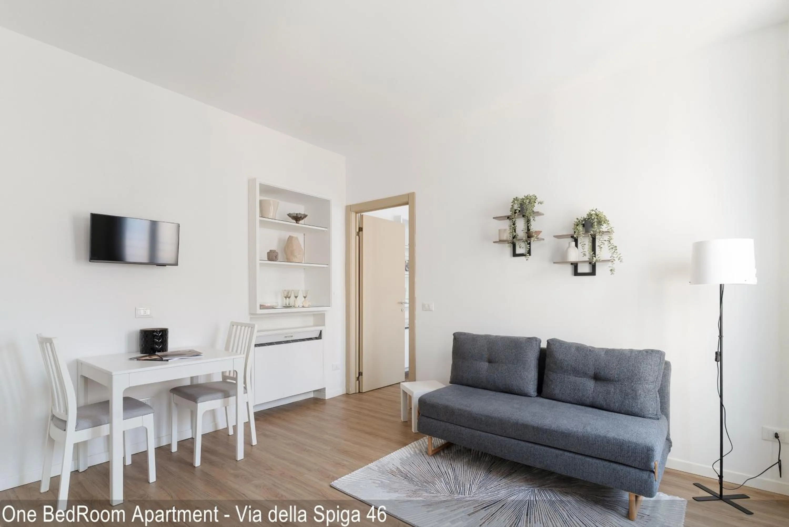 TV and multimedia in Brera Apartments in Via della Spiga