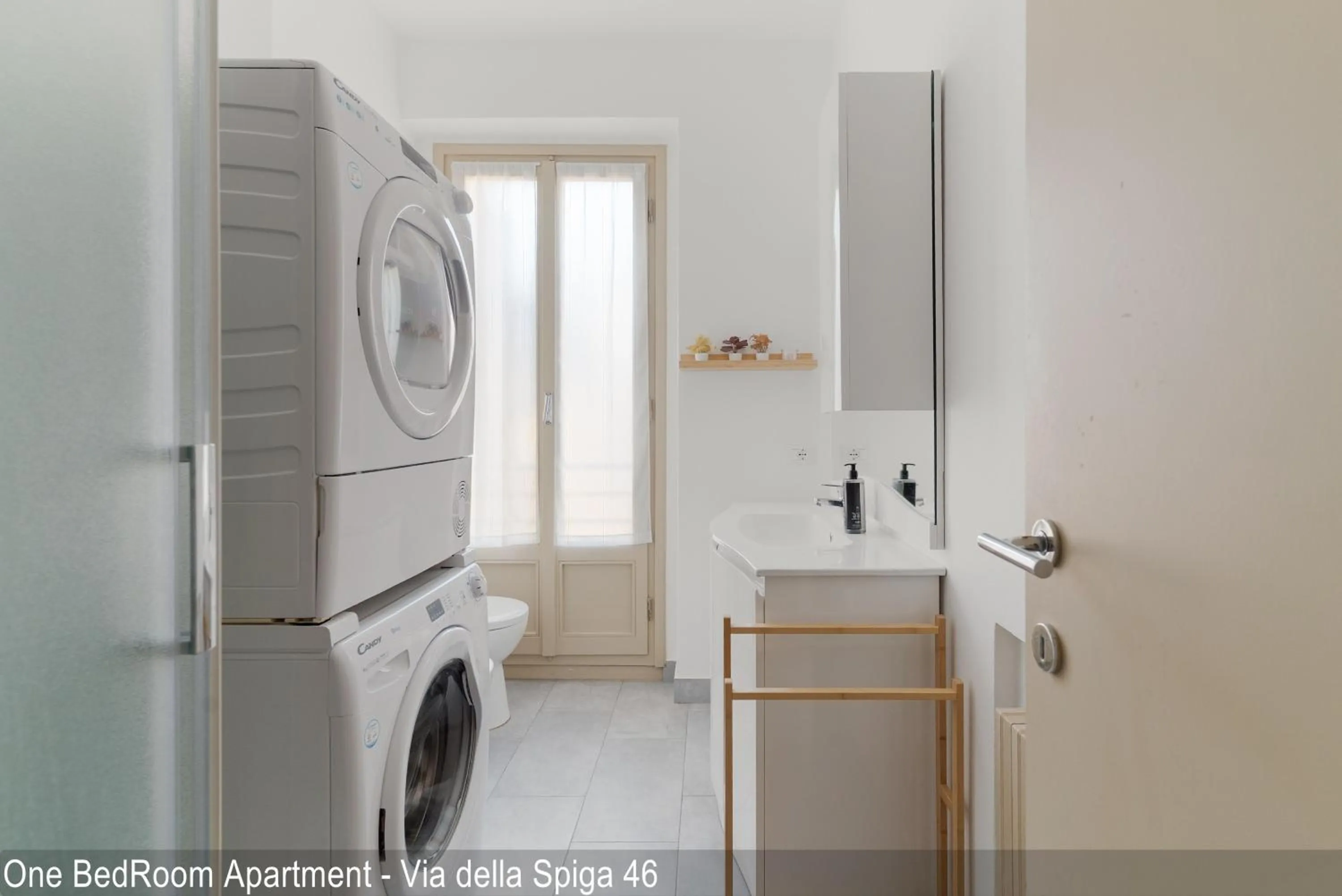 Bathroom in Brera Apartments in Via della Spiga