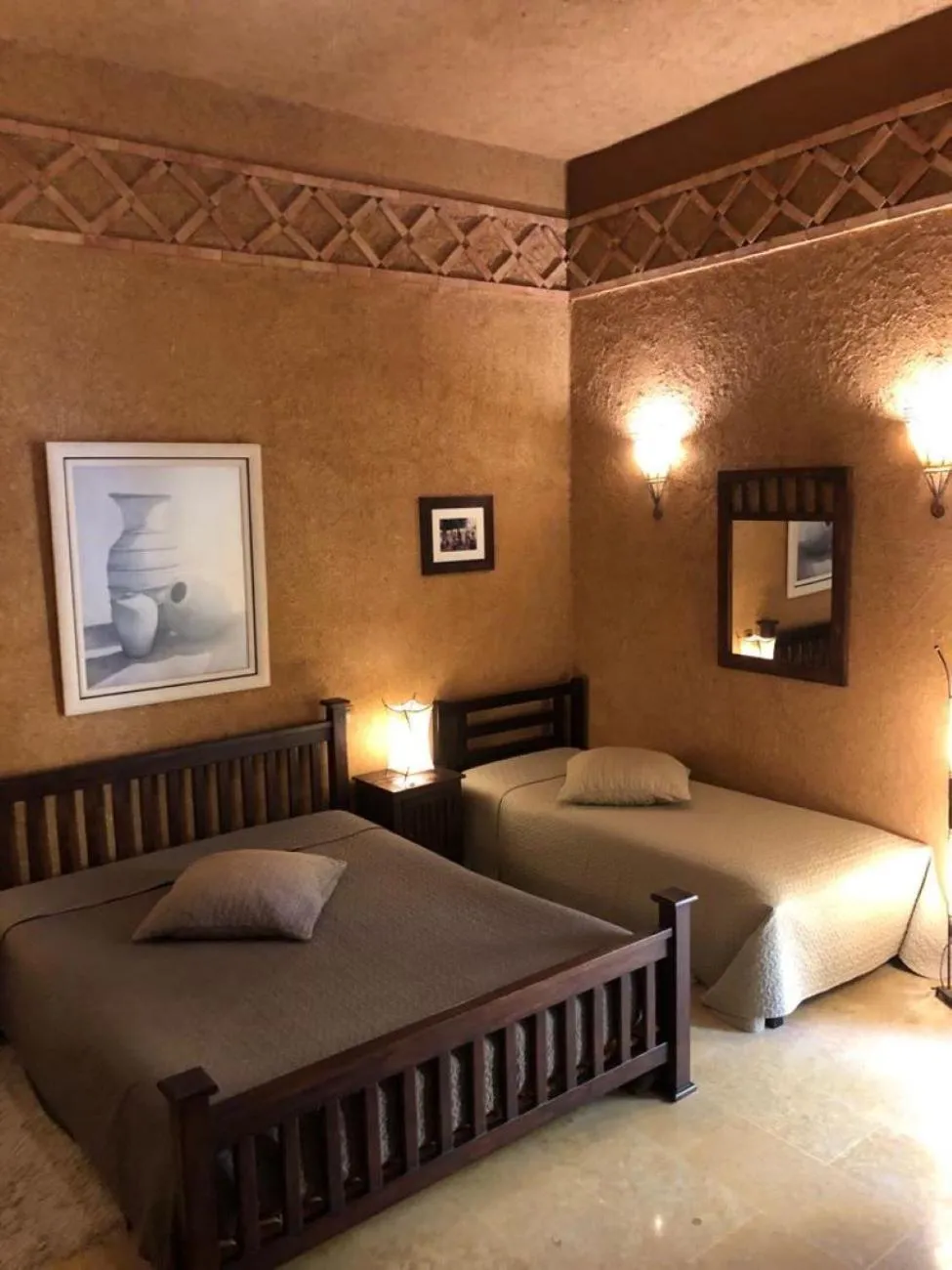 Bedroom, Bed in Riad Soleil D'orient