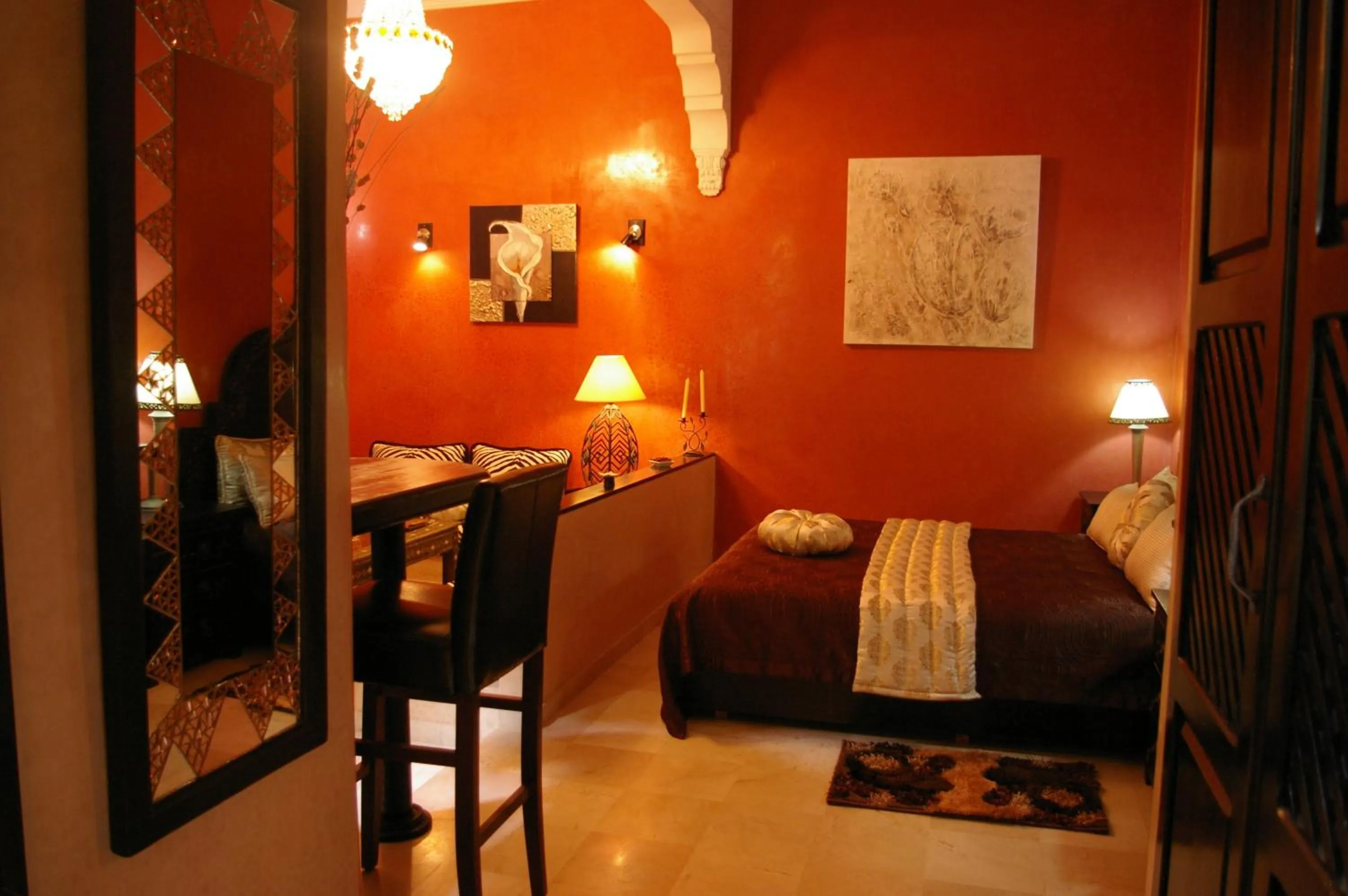 Bedroom, Bed in Riad Soleil D'orient