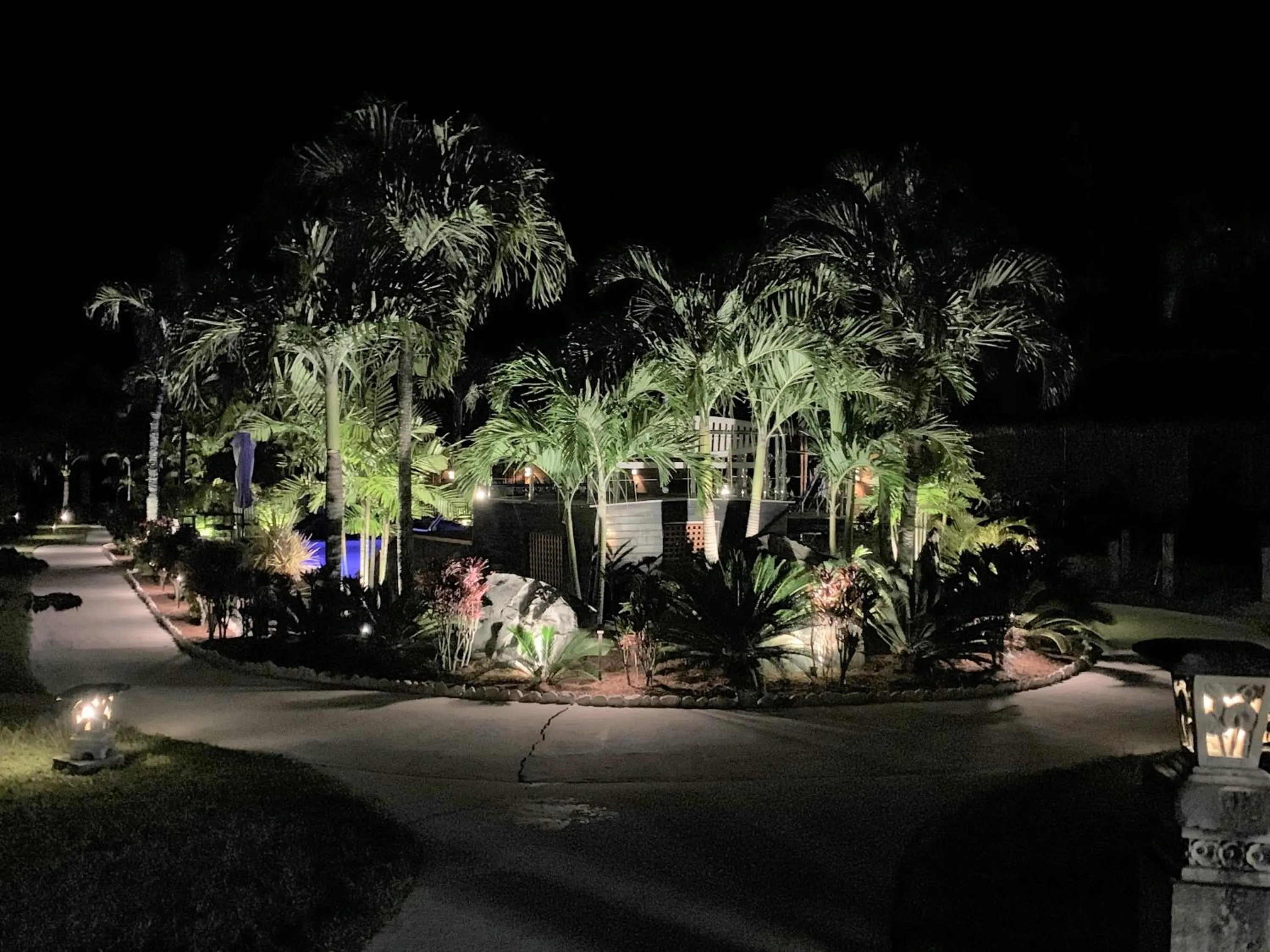 Garden view in Magic Reef Bungalows