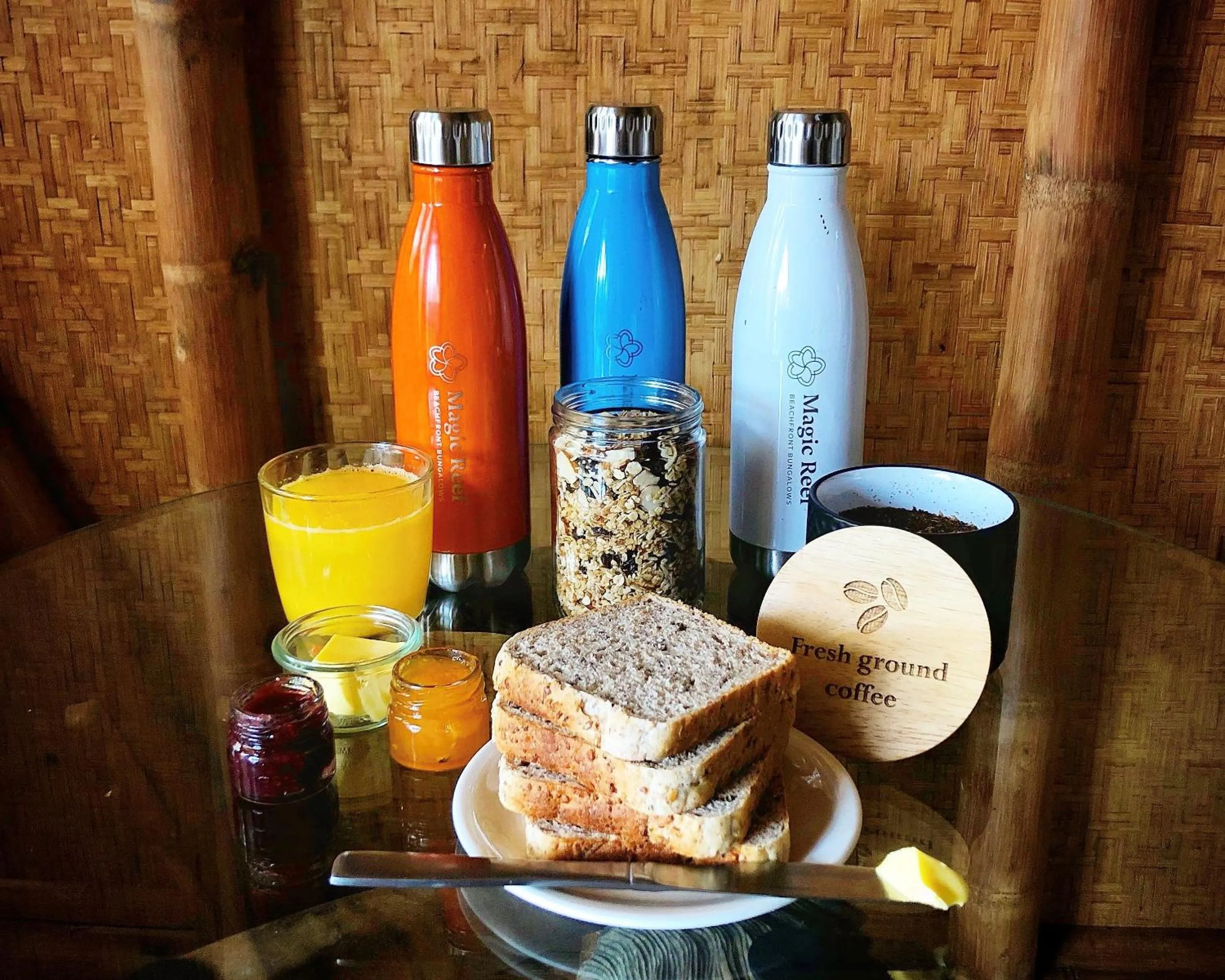 Food and drinks in Magic Reef Bungalows