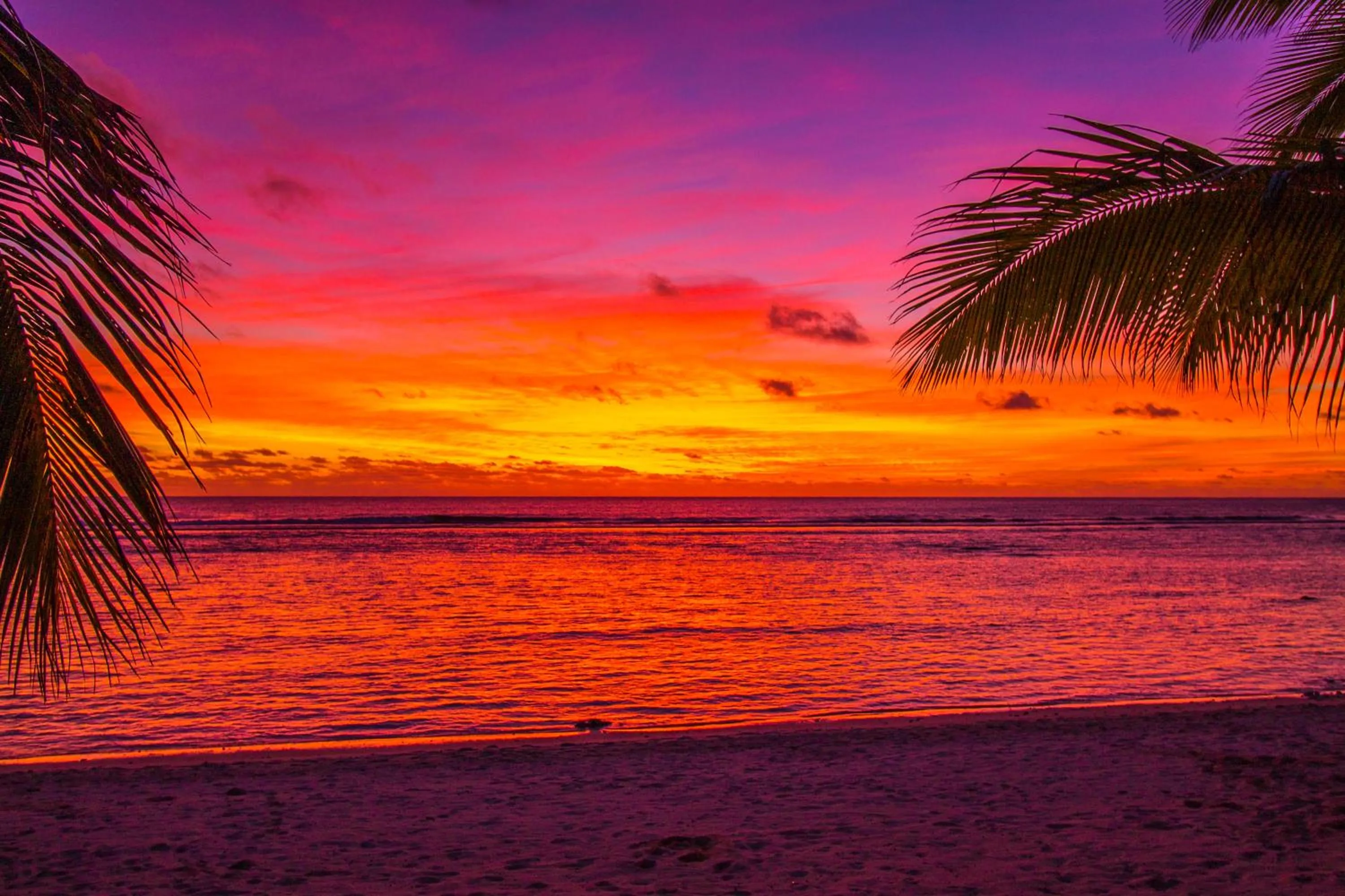 Sunset in Magic Reef Bungalows