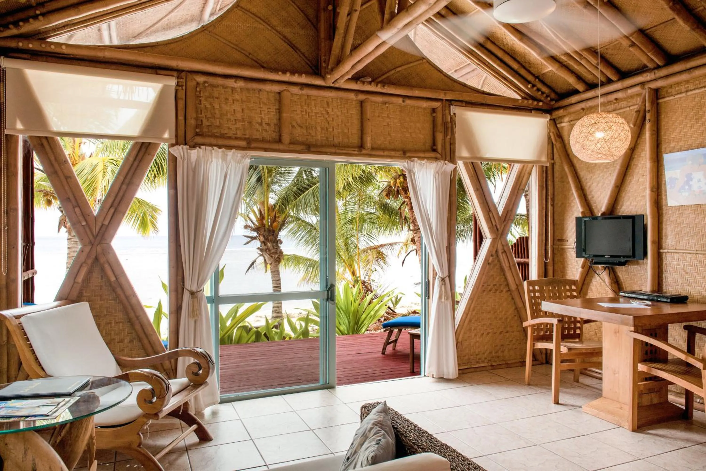 Living room in Magic Reef Bungalows