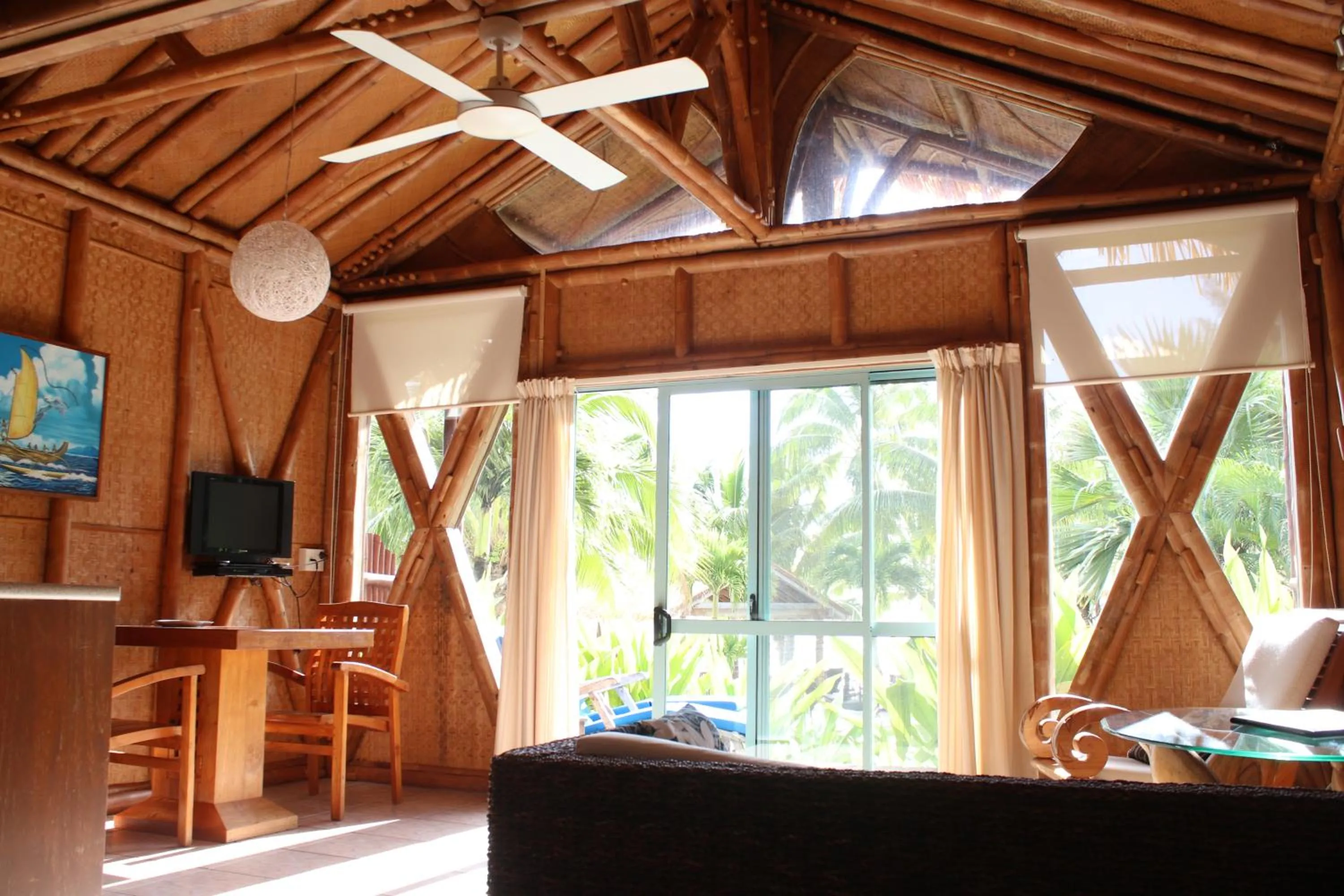 Living room in Magic Reef Bungalows