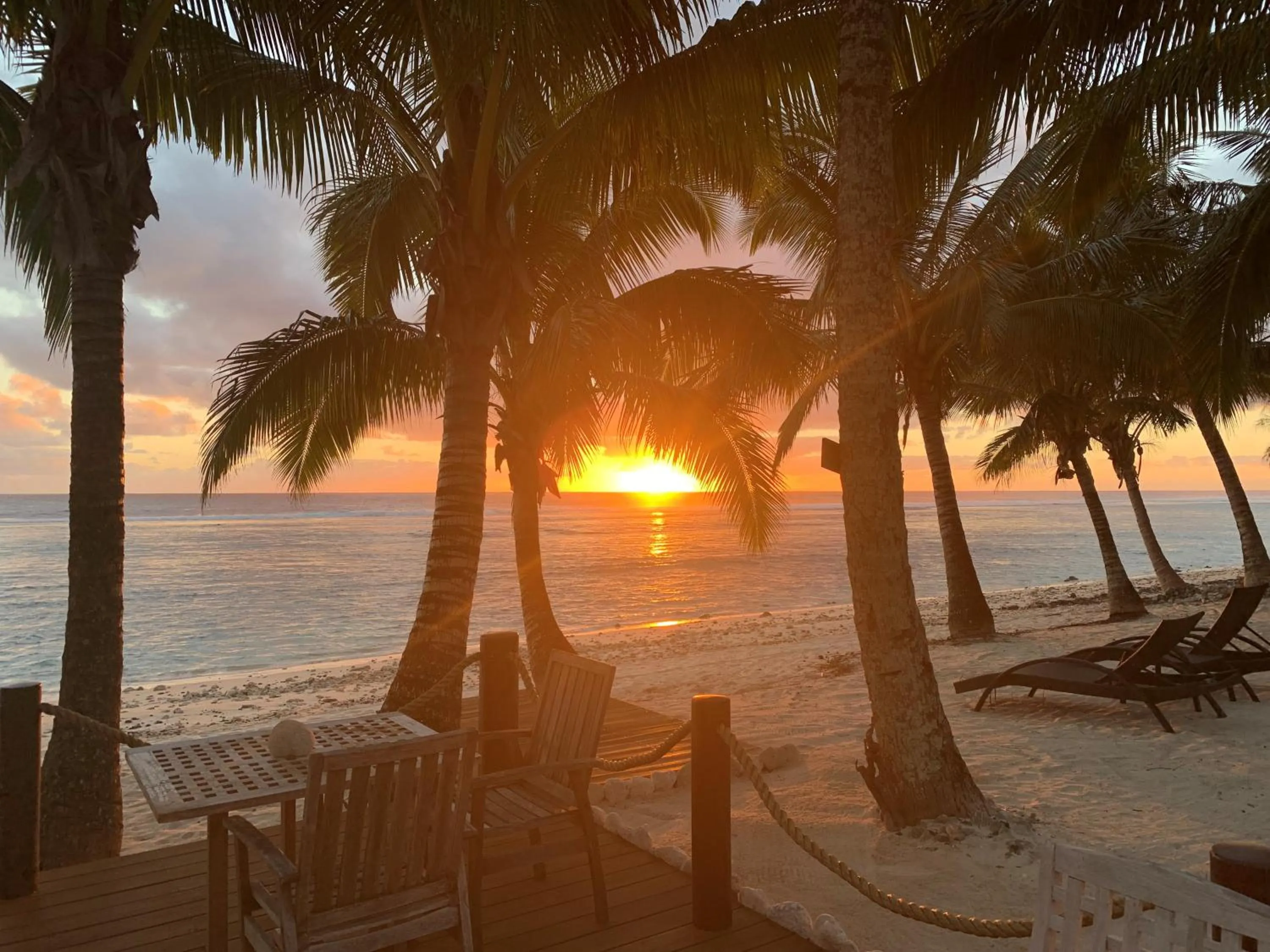 Sunset in Magic Reef Bungalows
