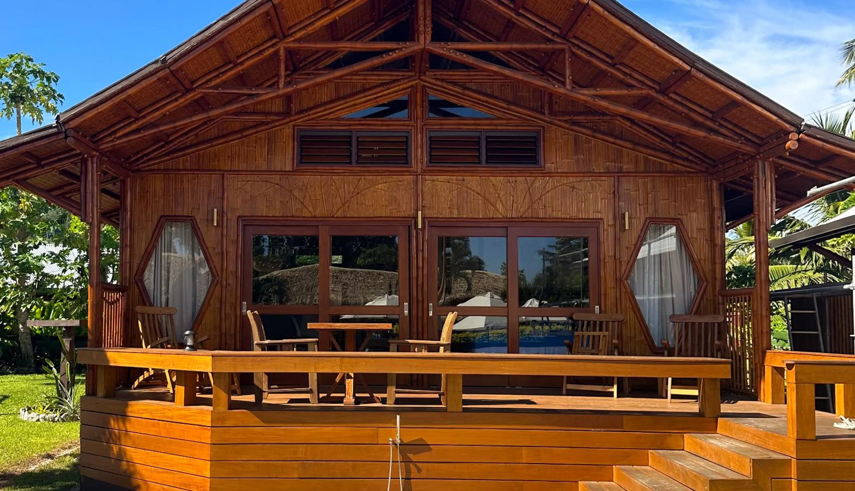 Patio in Magic Reef Bungalows