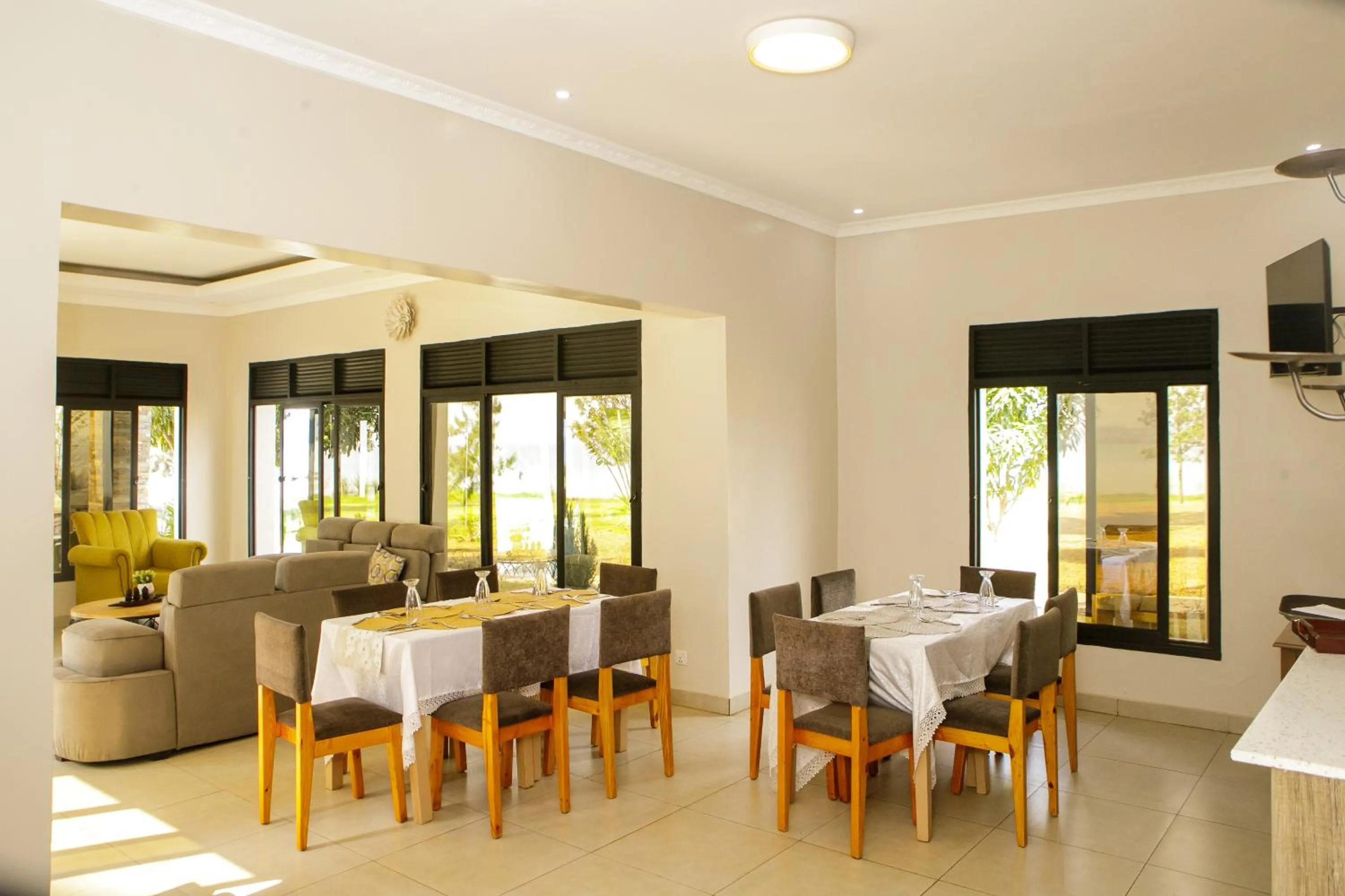 Dining area in Maravilla Kivu Eco Resort