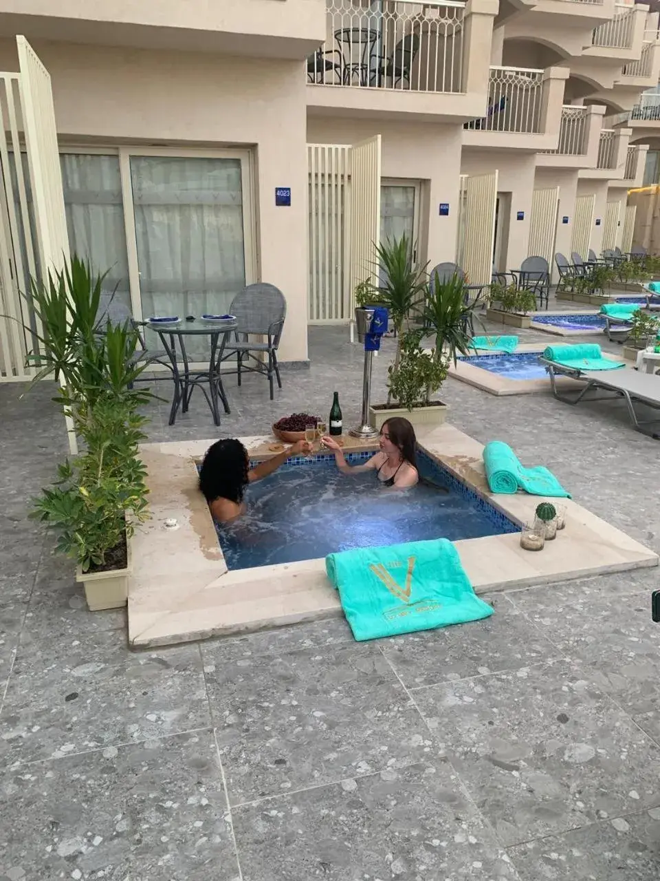 Deluxe Jacuzzi Room Adults +16 in THE V Luxury Resort Sahl Hasheesh Deluxe Jacuzzi Room Adults +16 in THE V Luxury Resort Sahl Hasheesh