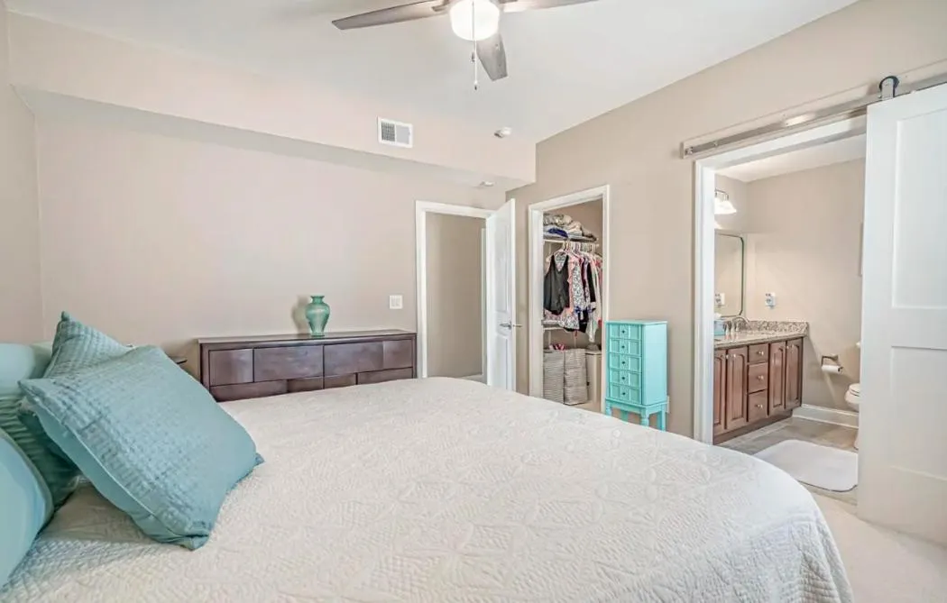 Bed in Stunning Ocean Breeze Luxury Villas 4D-Across The Street From The Ocean! Sleeps 10 guests!