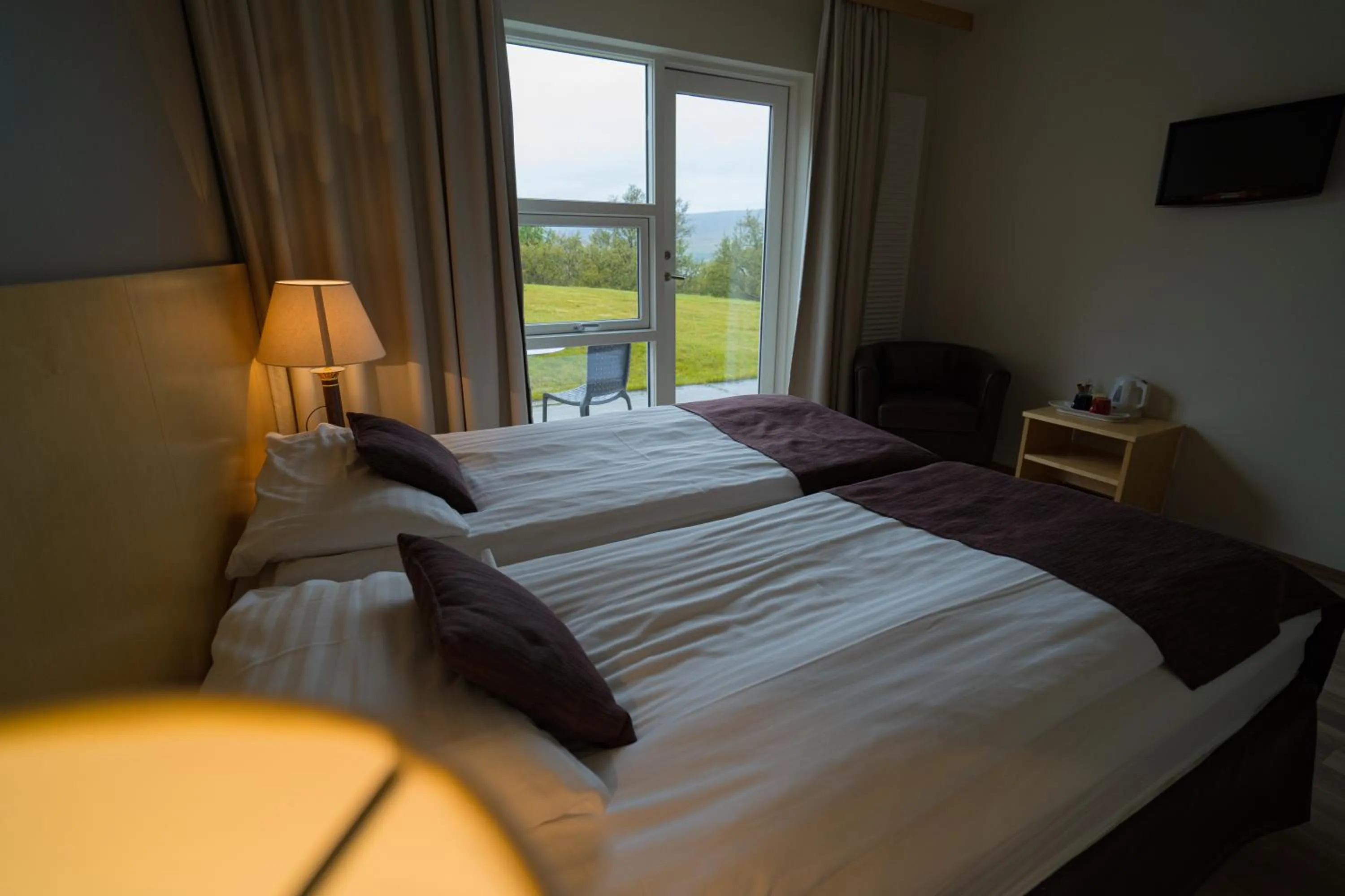 Bed in Hotel Hallormsstadur