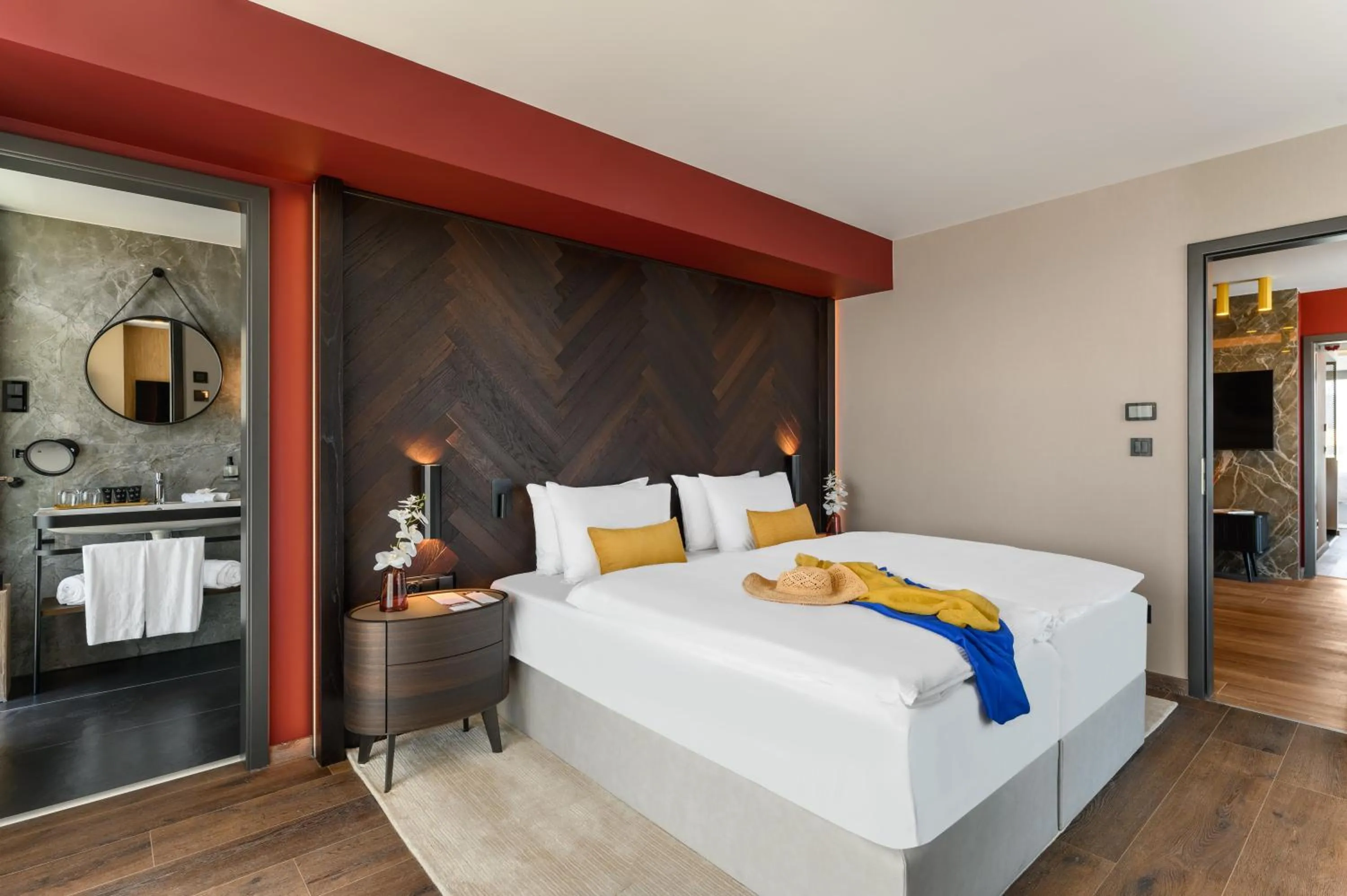 Bedroom, Bed in Hotel Vinifera Wine & Spa 5 Stars Superior