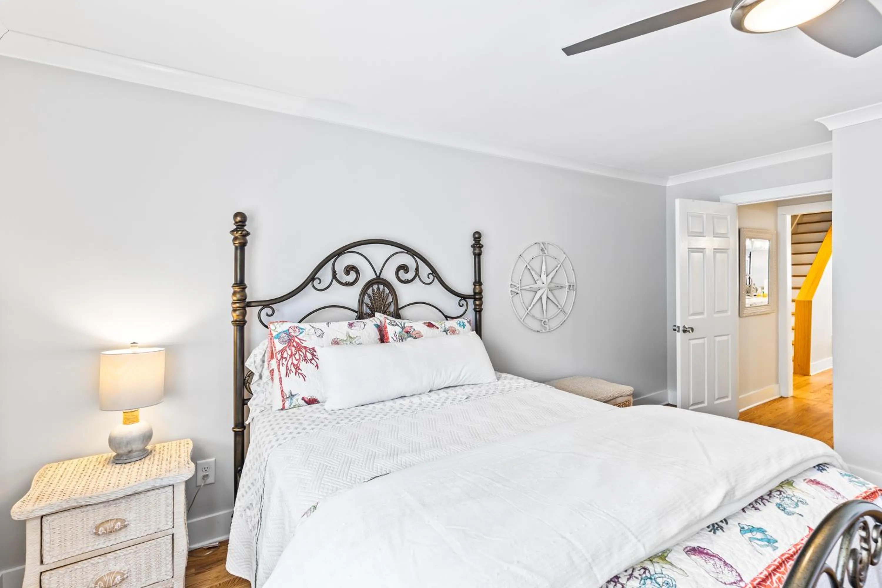 Bedroom, Bed in Beach Club Villa 32 - Newly Renovated! Direct Oceanfront