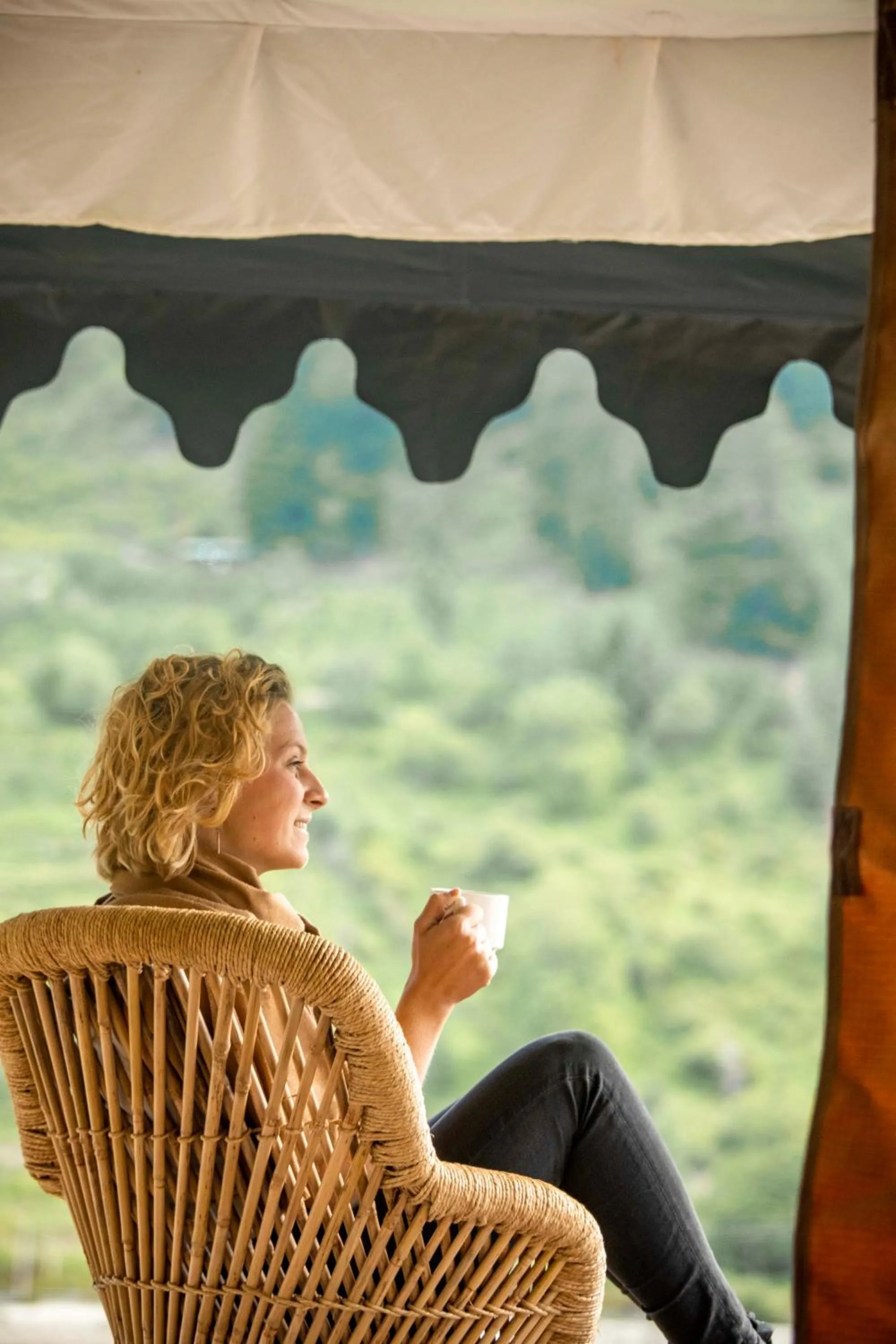 Seating area in The Kamru Riverside Camps and Resorts