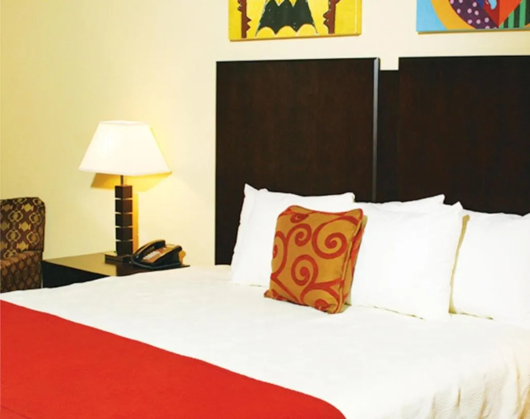 Bed in 7Clans Hotel & Resort