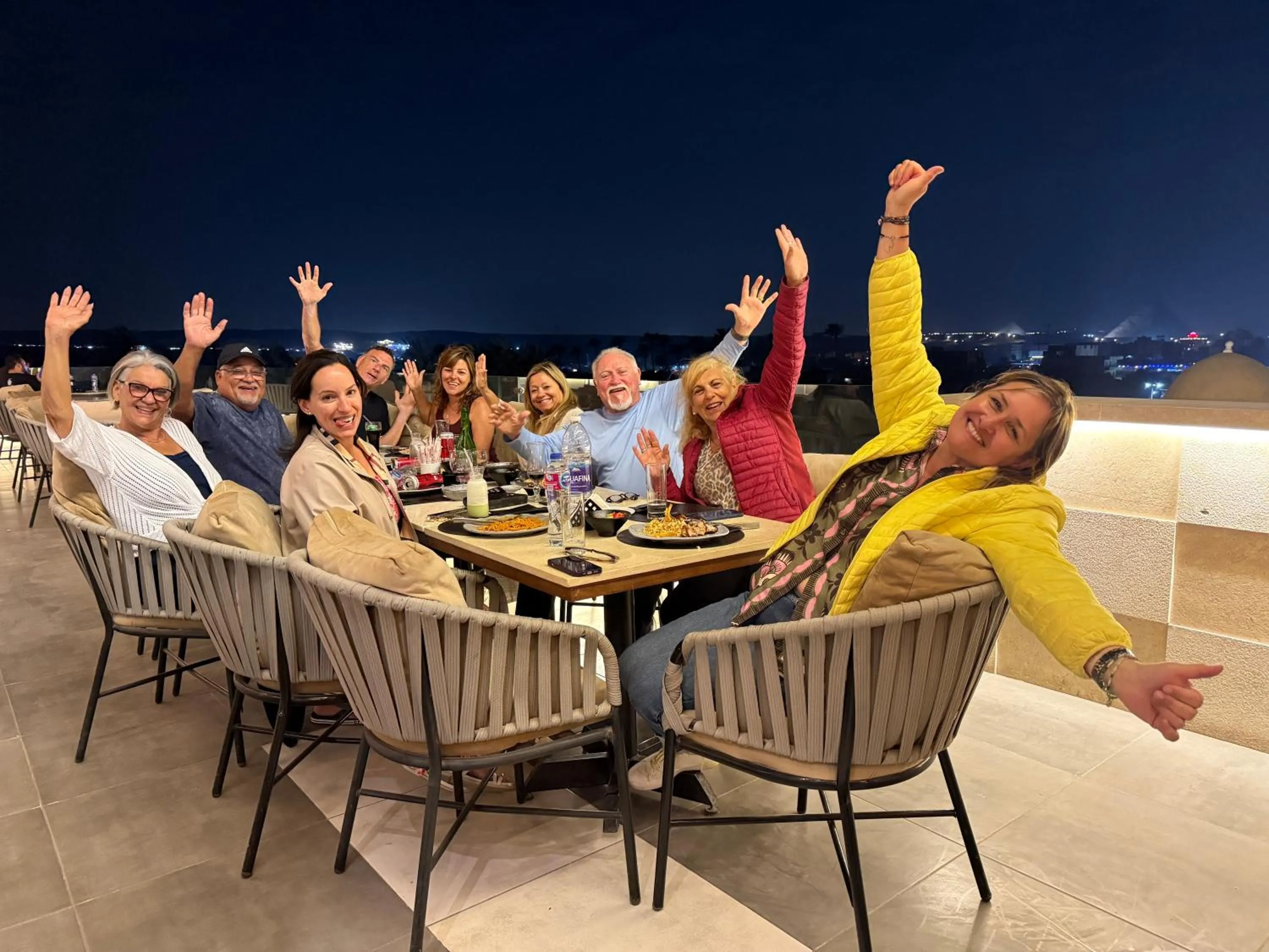 group of guests in Pyramids sunrise inn