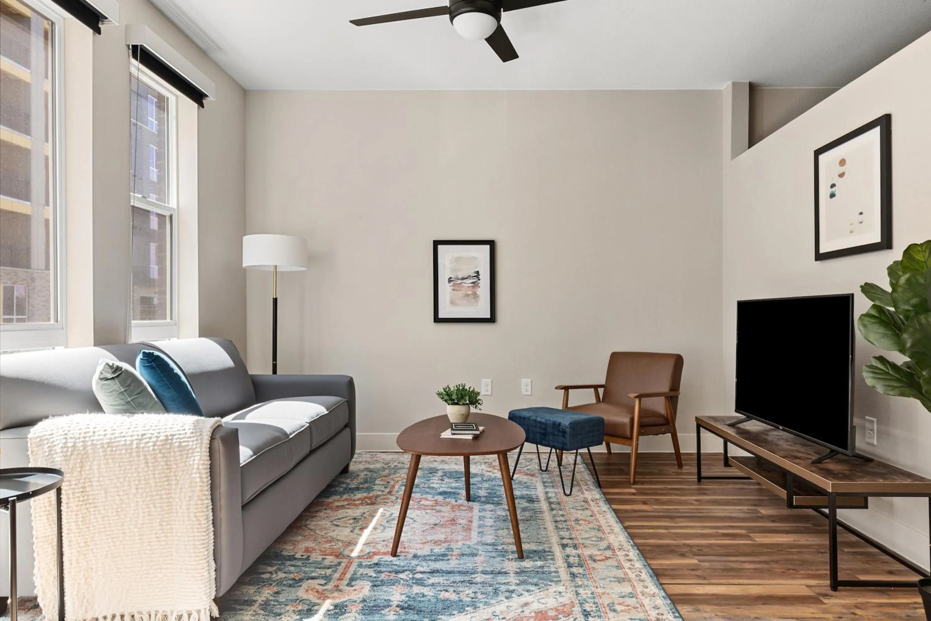 Living room in Kasa RiNo Denver