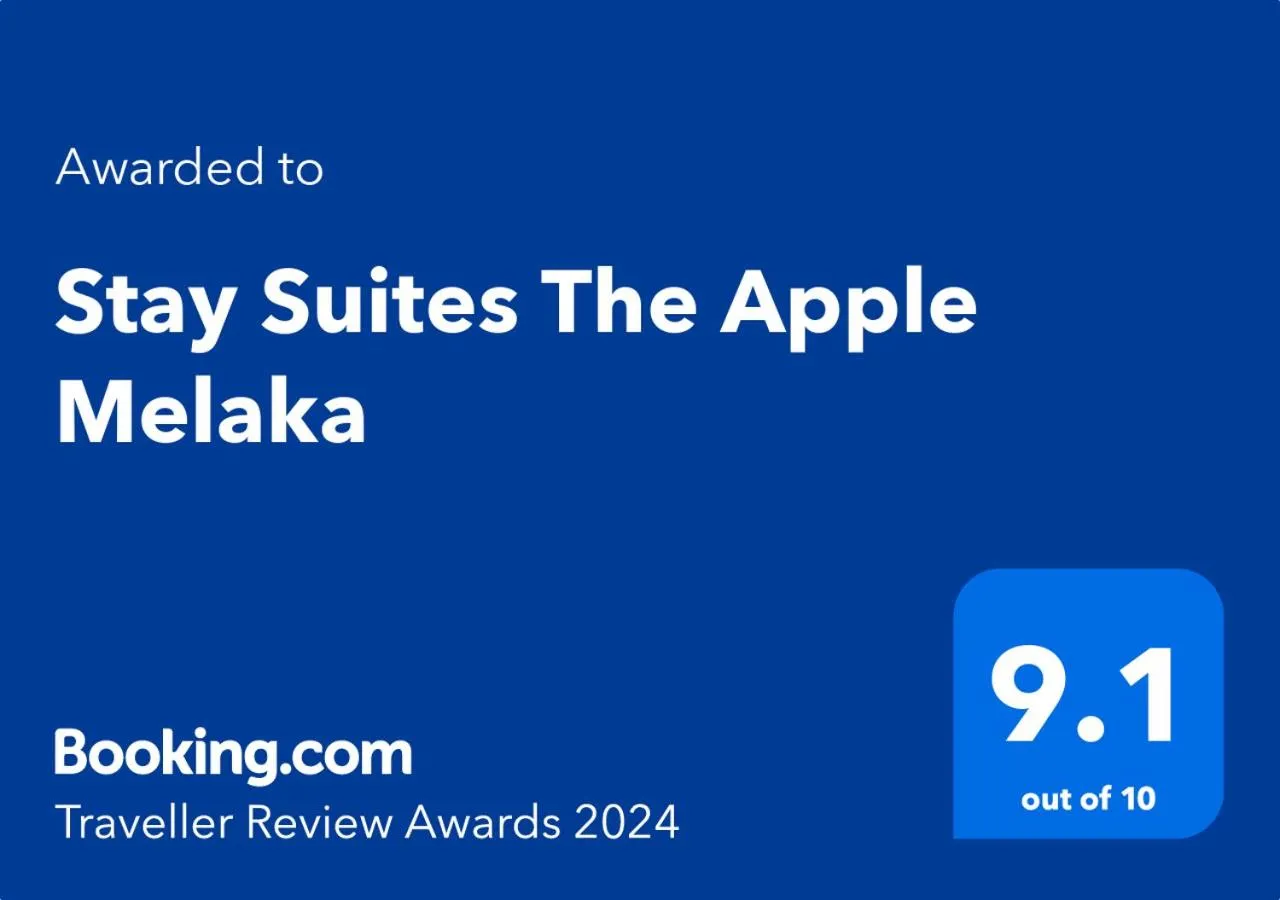 Certificate/Award in StaySuites The Apple Melaka
