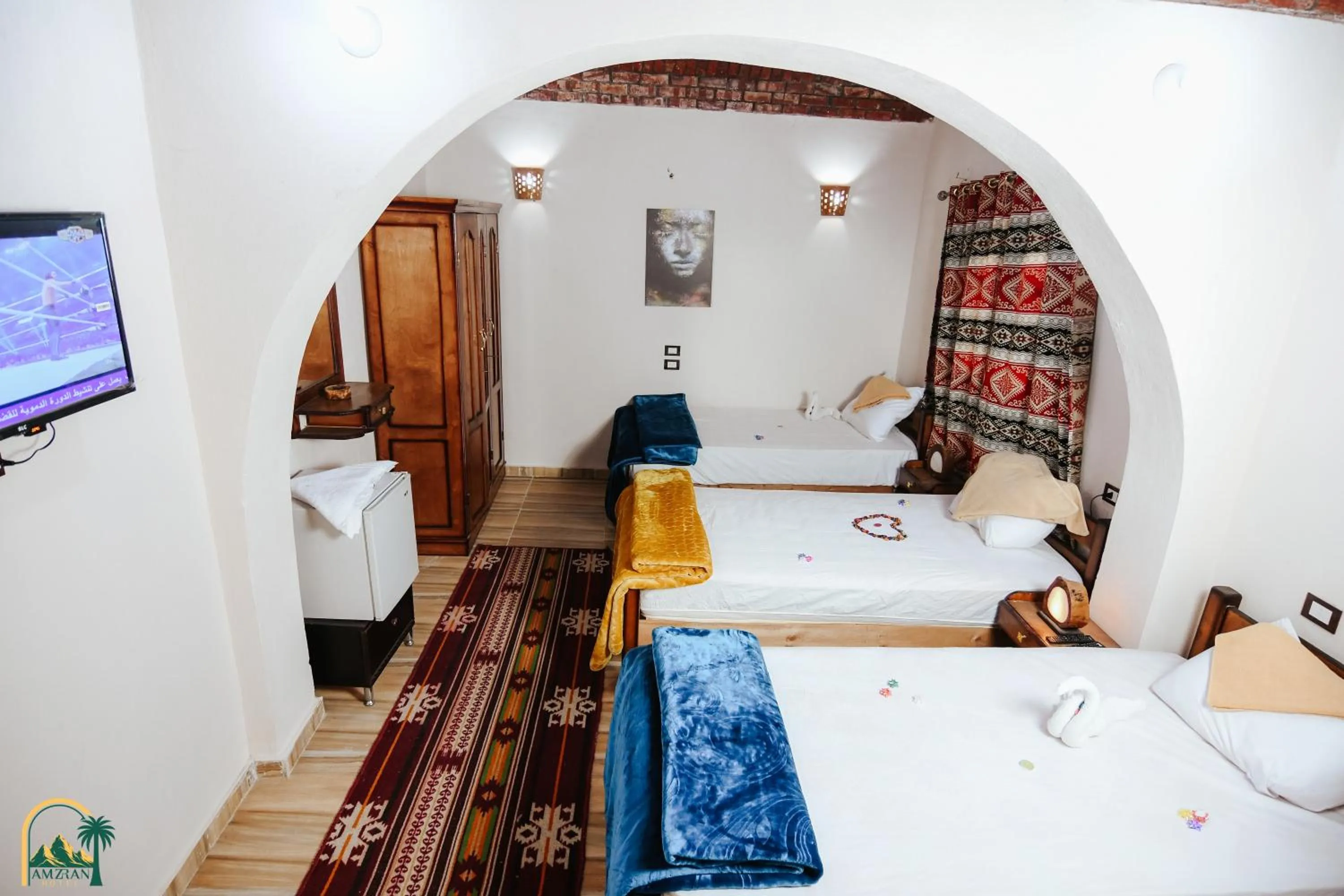 Bedroom, Bed in amzran hotel siwa
