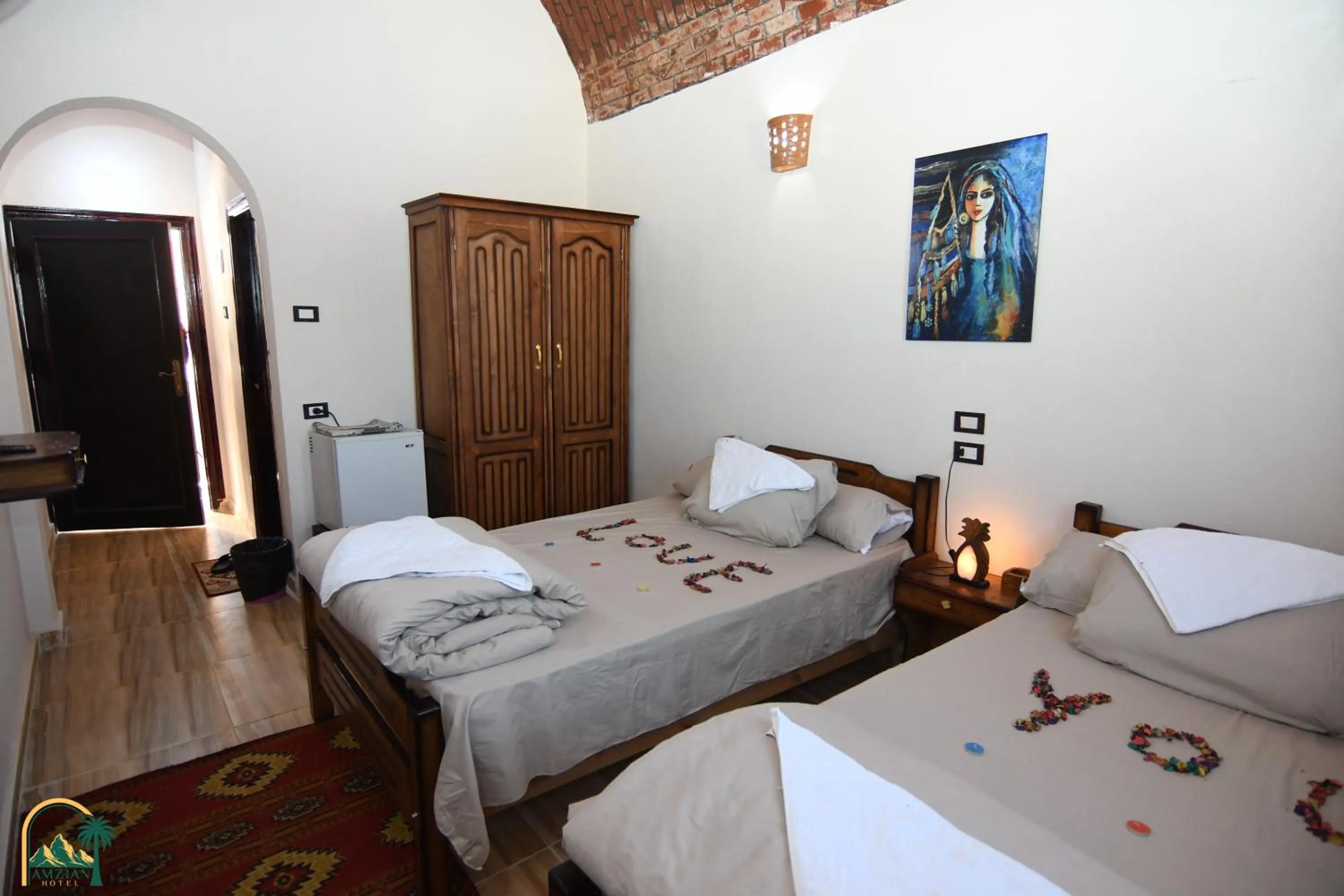 Bedroom, Bed in amzran hotel siwa