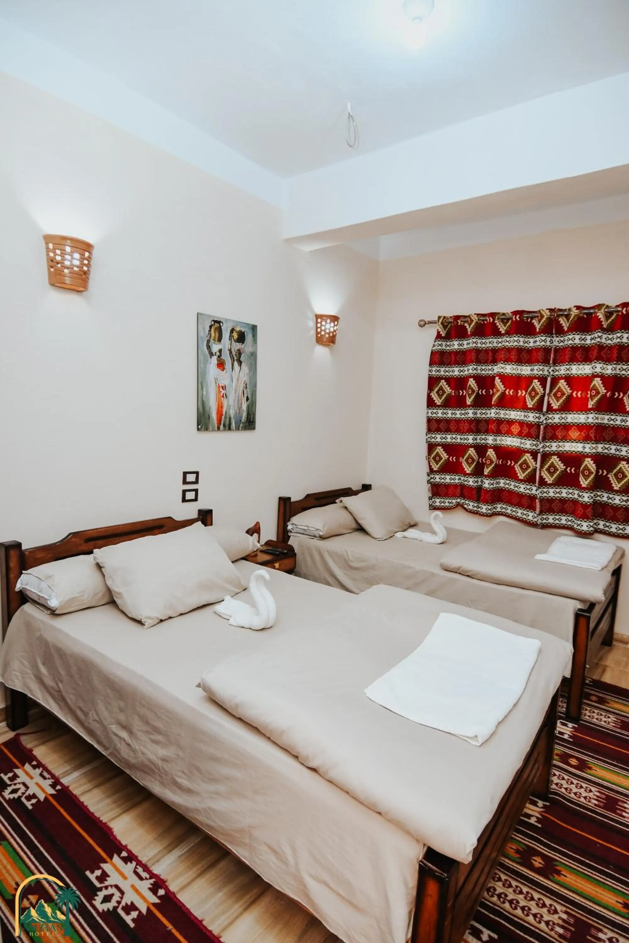 Bed in amzran hotel siwa