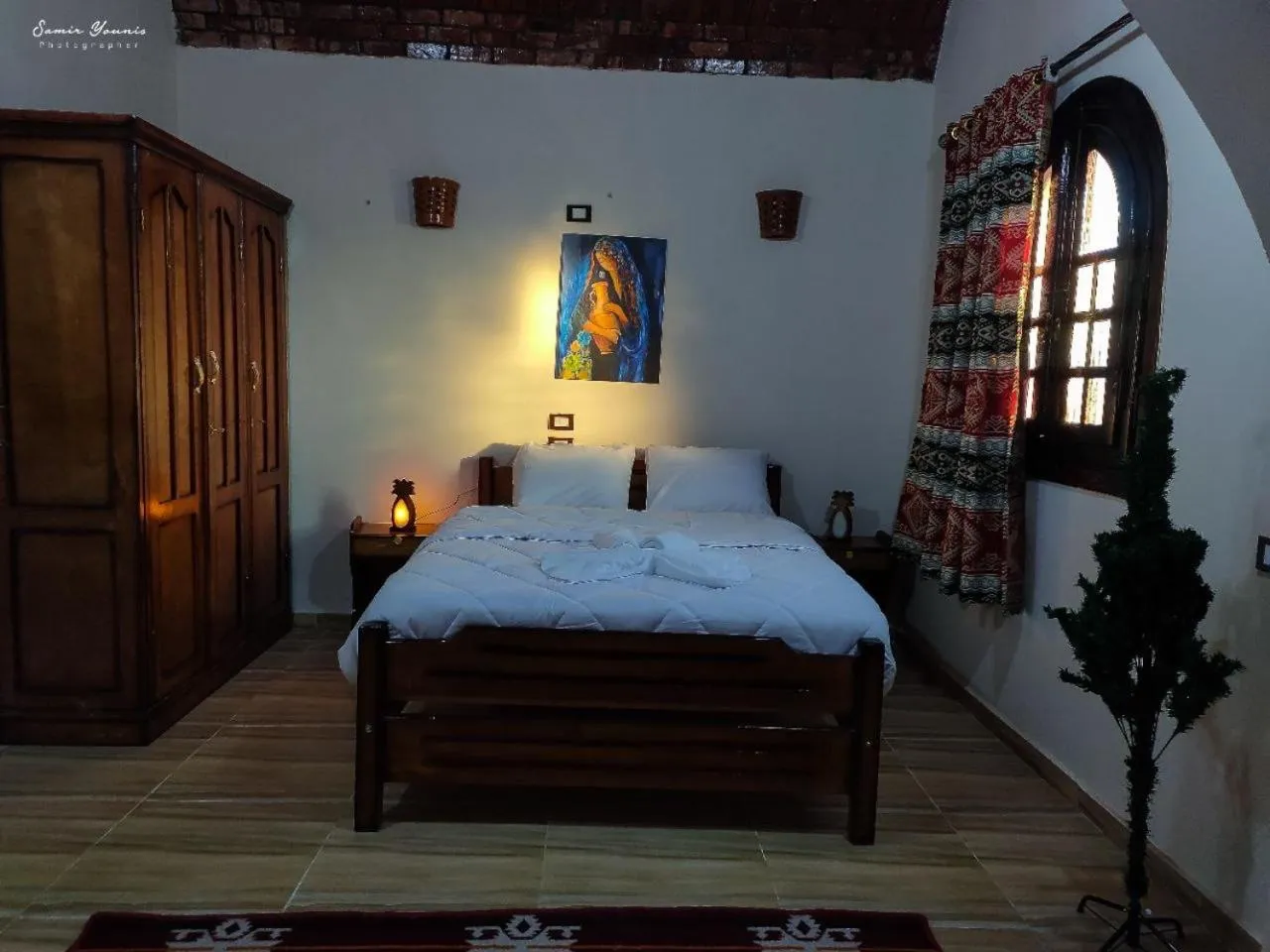 Bed in amzran hotel siwa