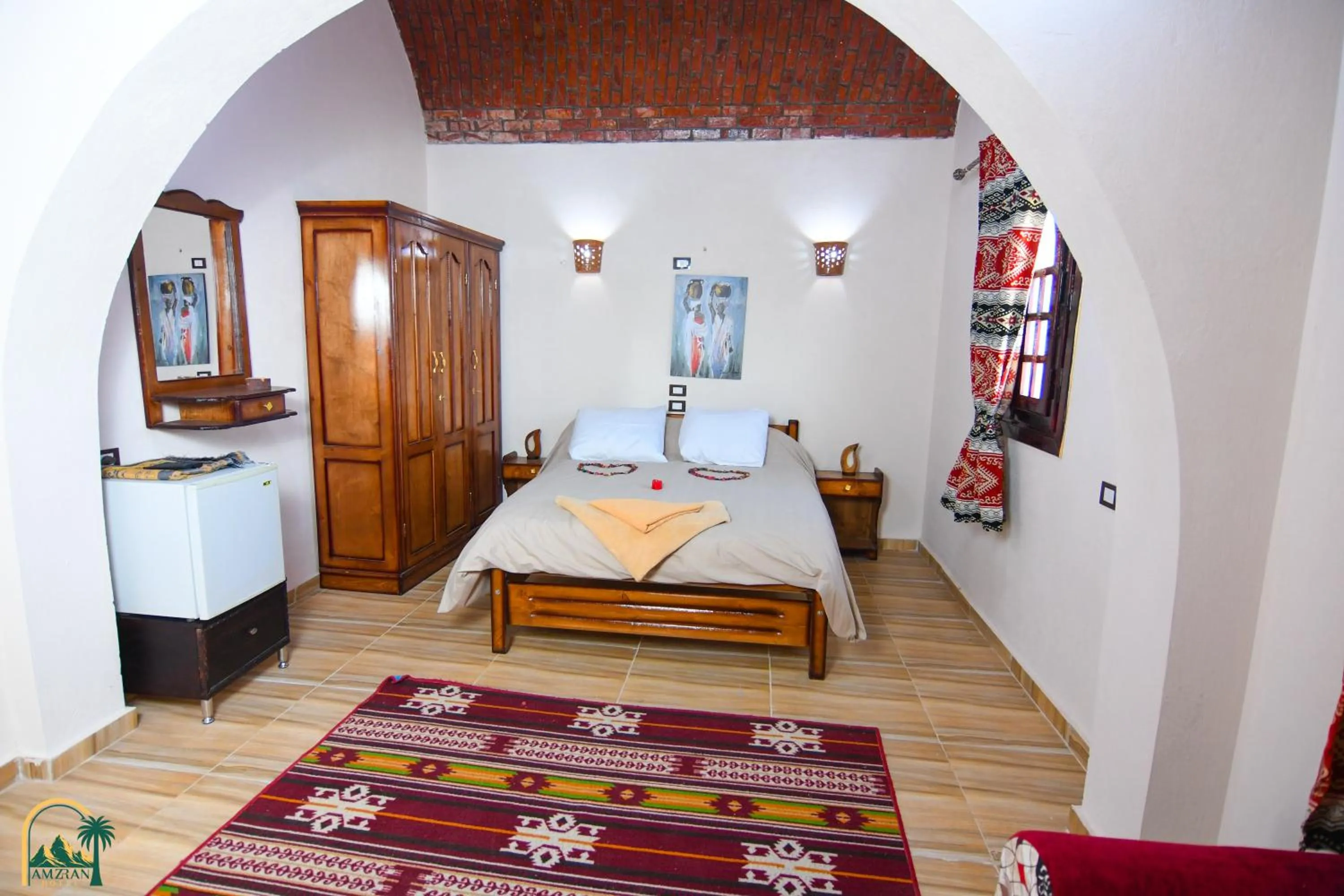 Bedroom, Bed in amzran hotel siwa