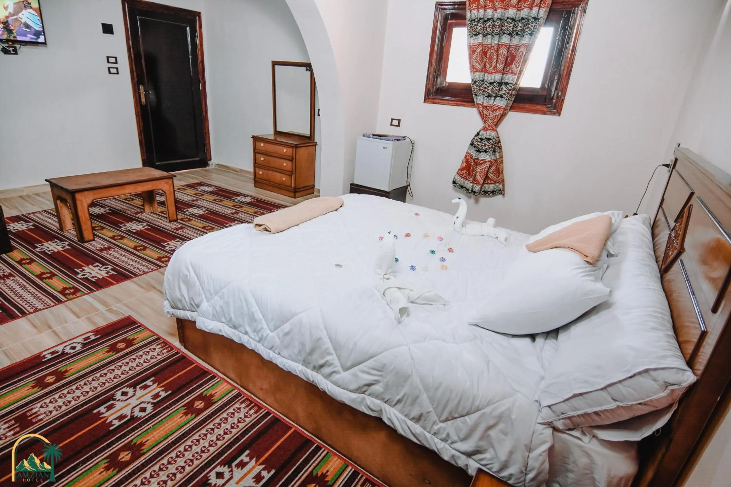 Bedroom, Bed in amzran hotel siwa