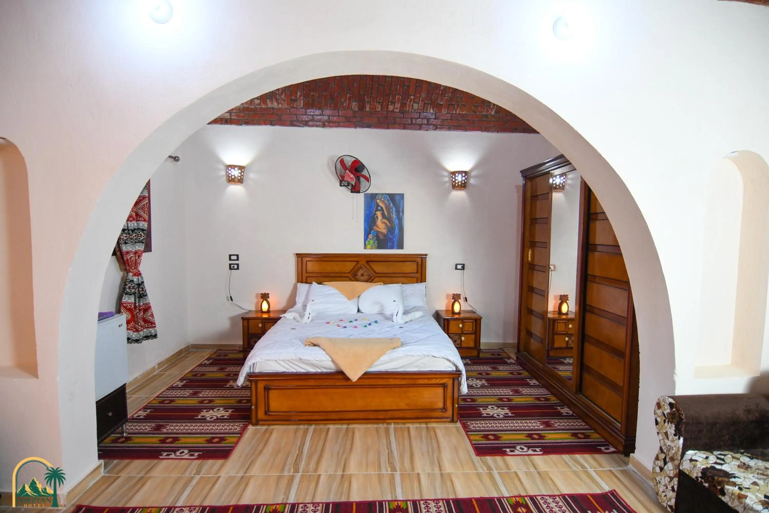 Bedroom, Bed in amzran hotel siwa