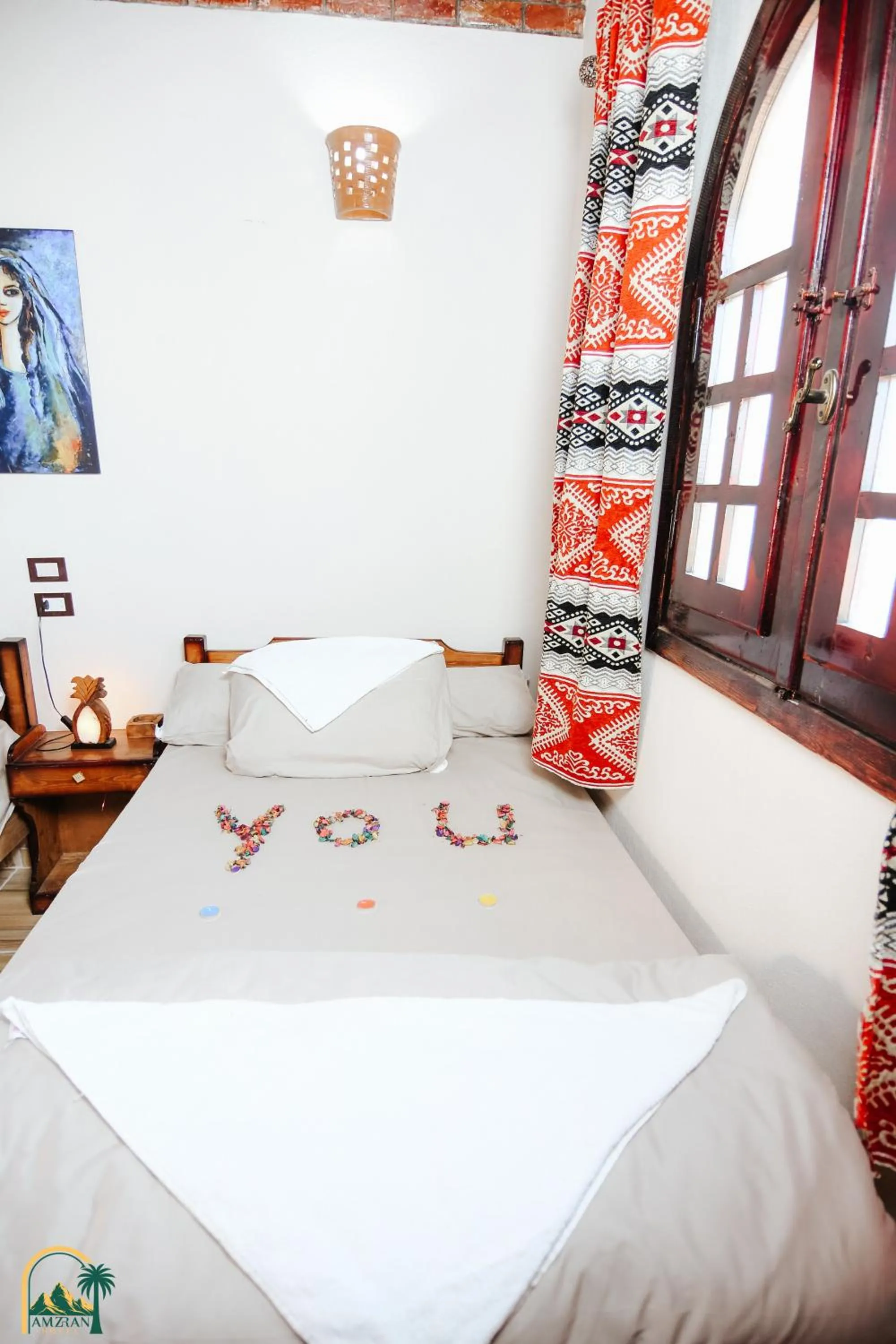 Bed in amzran hotel siwa