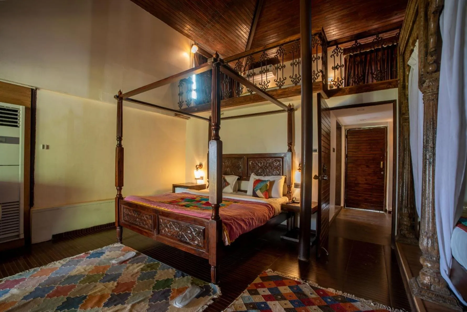 Bed in Malhar Machi Mountain Resorts
