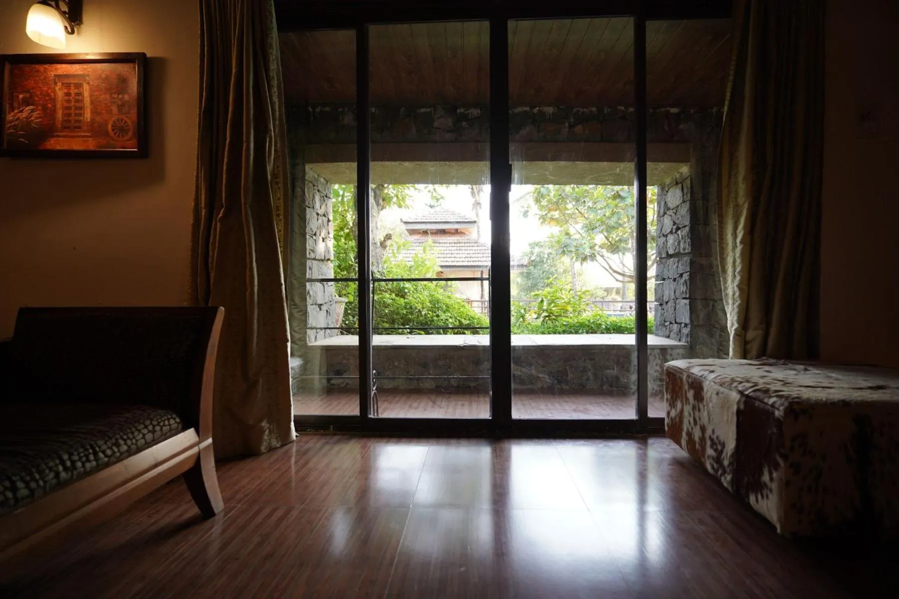View (from property/room), Bed in Malhar Machi Mountain Resorts