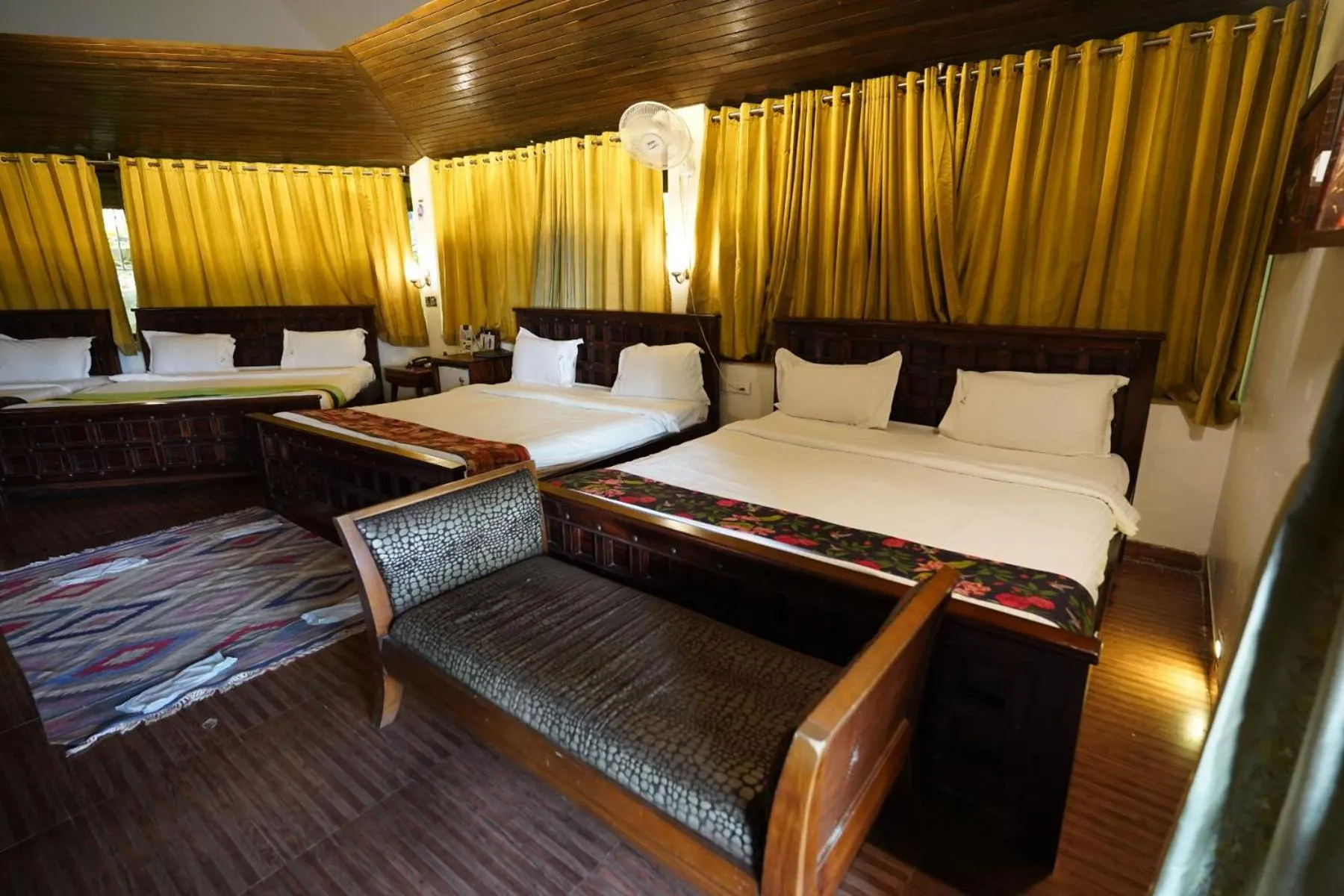 Bed in Malhar Machi Mountain Resorts