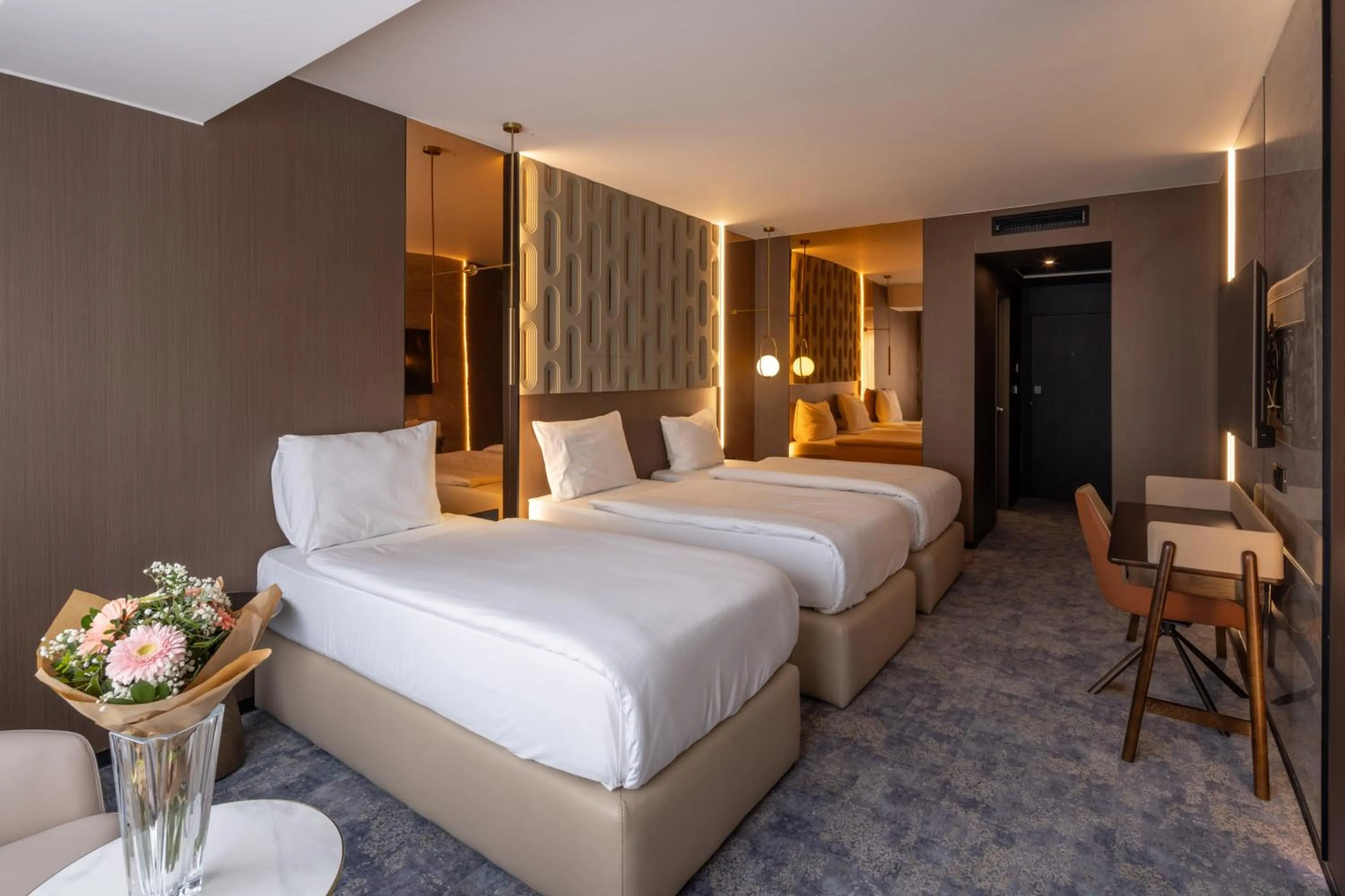 Bed in Nobel Design Hotel