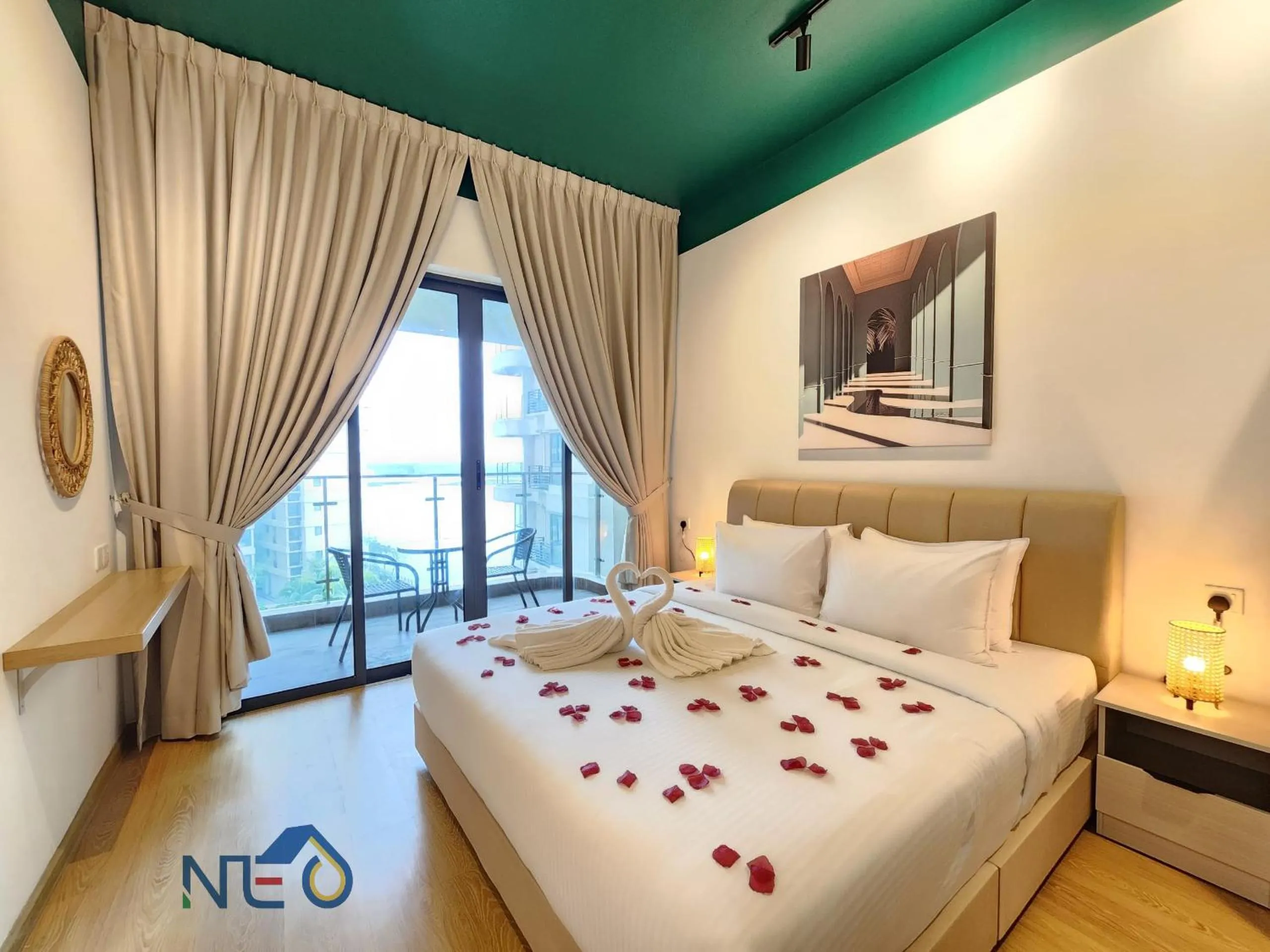 Bed in Country Garden Danga Bay InStyle Sea View Homestay Suite by NEO