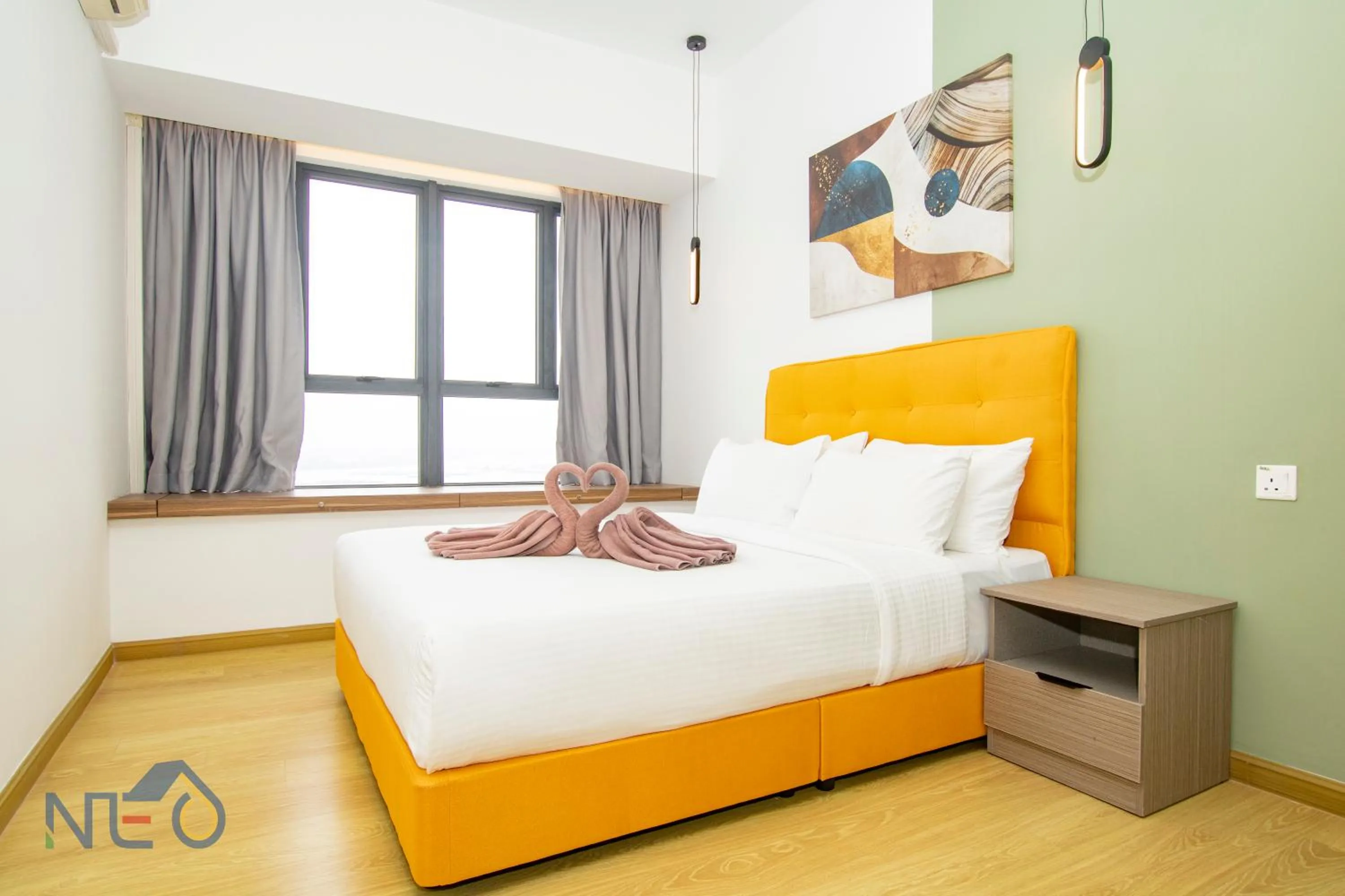 Bed in Country Garden Danga Bay InStyle Sea View Homestay Suite by NEO
