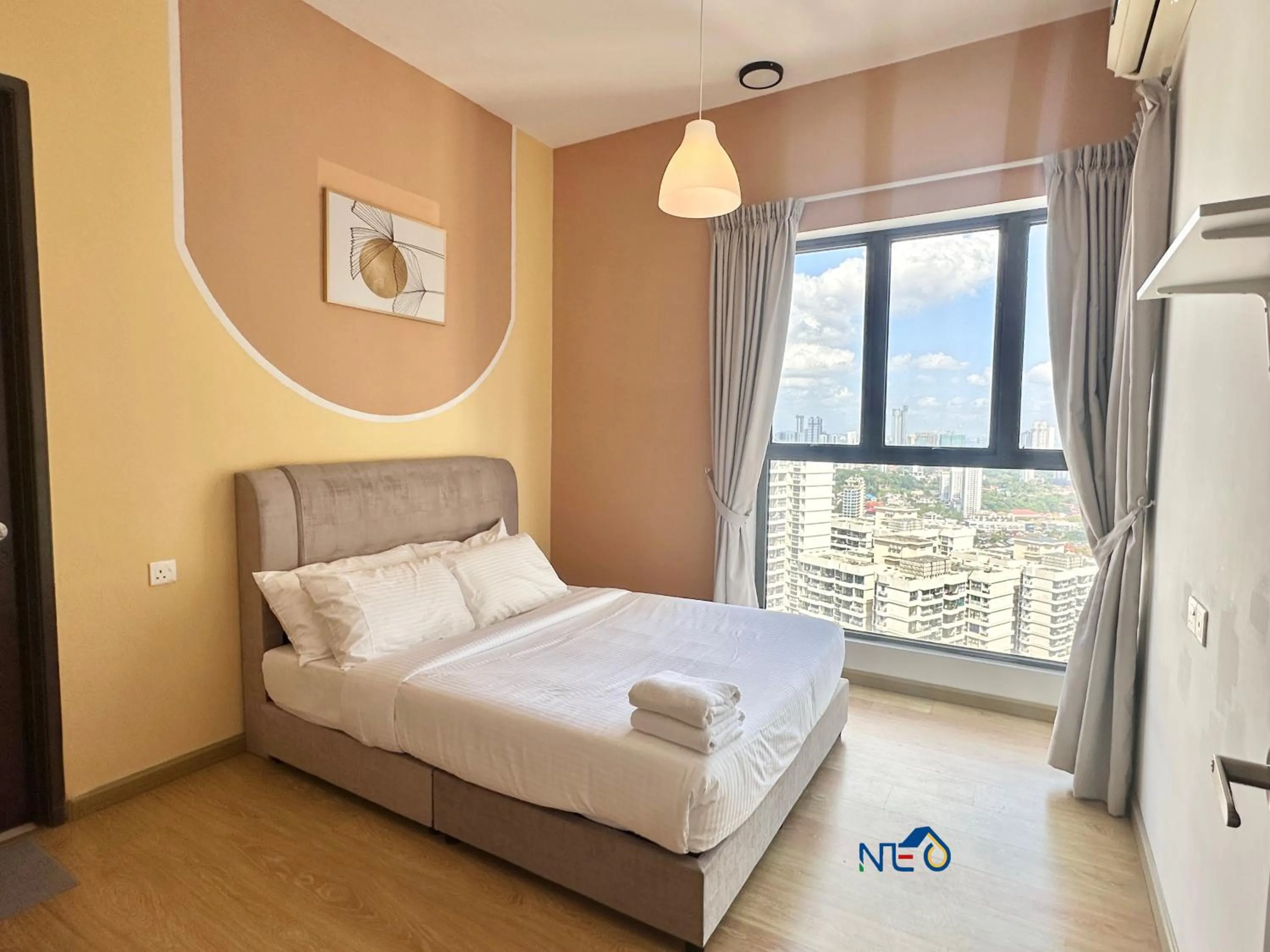 Bed in Country Garden Danga Bay InStyle Sea View Homestay Suite by NEO