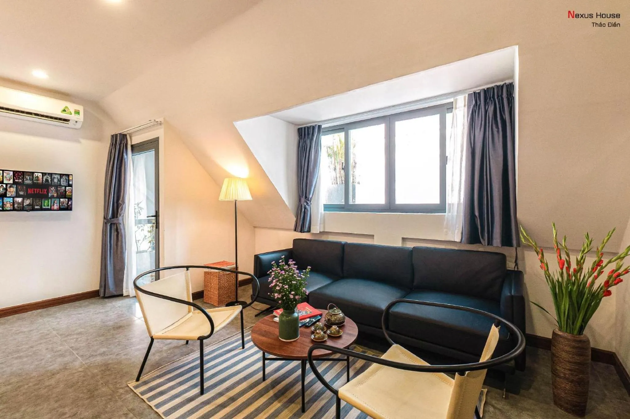 Seating area in Nexus House Garden Thao Dien