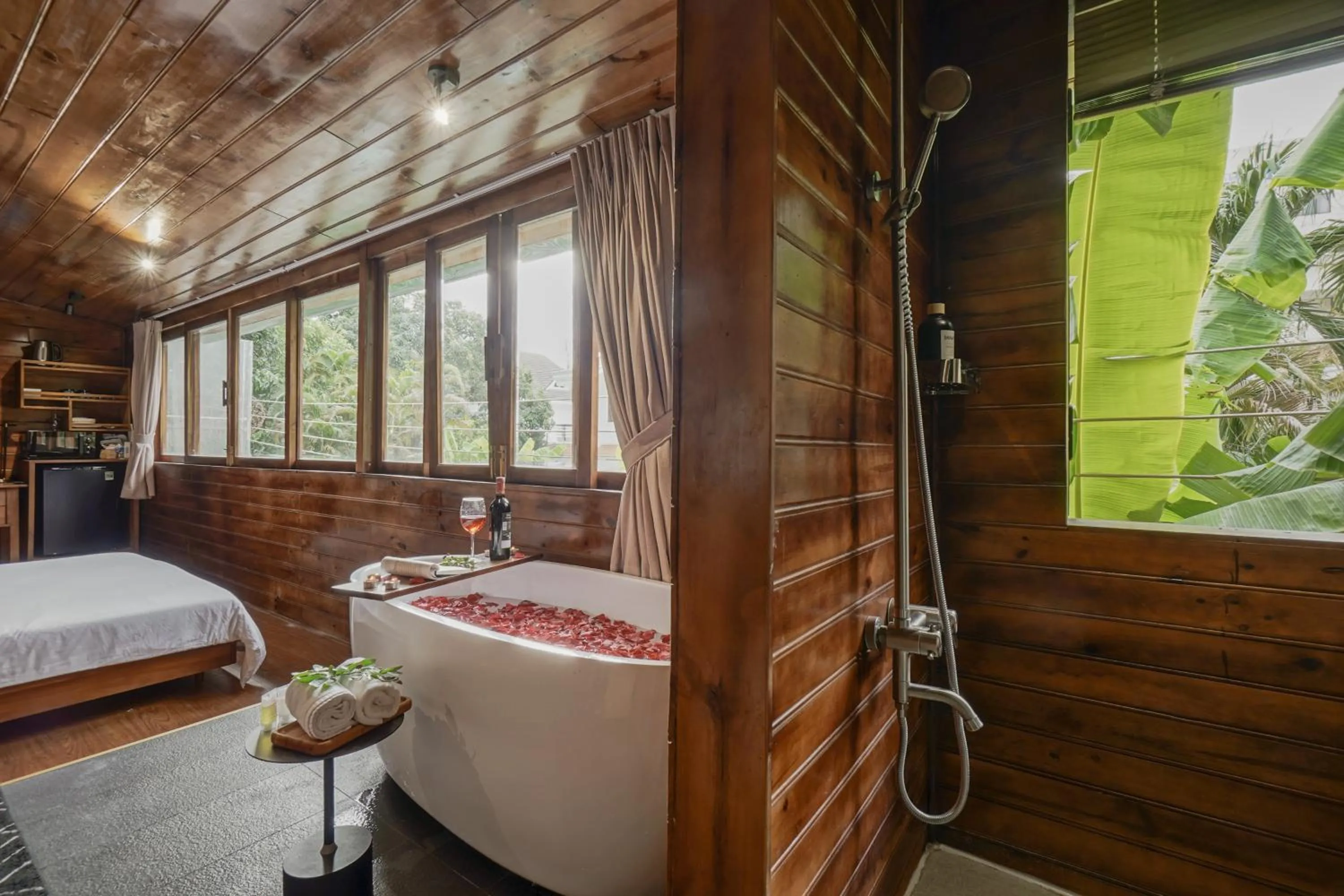 Bathroom, Bed in Nexus House Garden Thao Dien