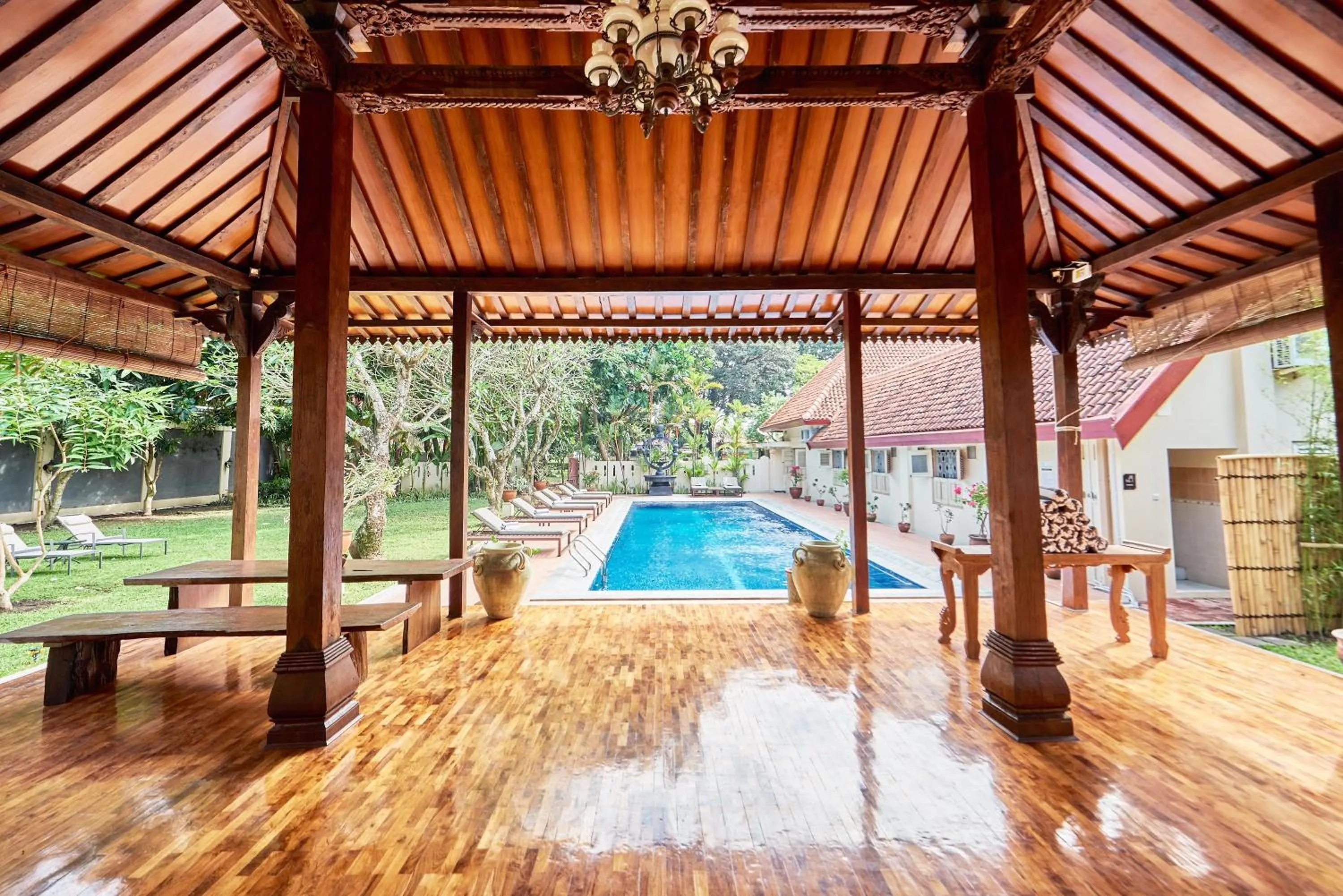 Swimming pool in Tirtodipuran Hotel by Natts Hospitality Indonesia