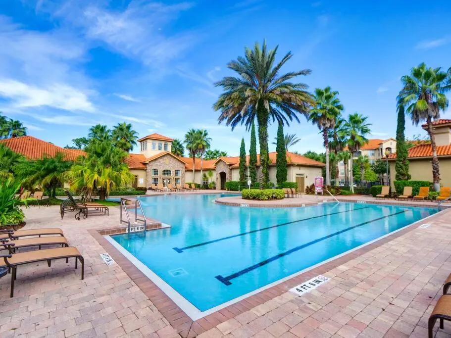Swimming pool in Poolside condo at Tuscana Resort with Hot Tub