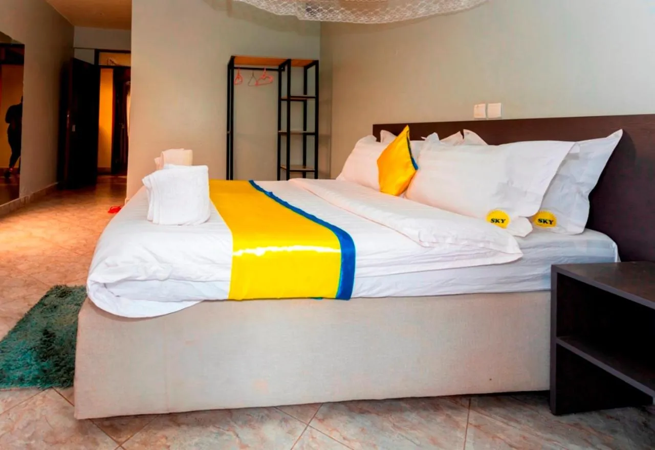 Bed in Sky Beach Hotel