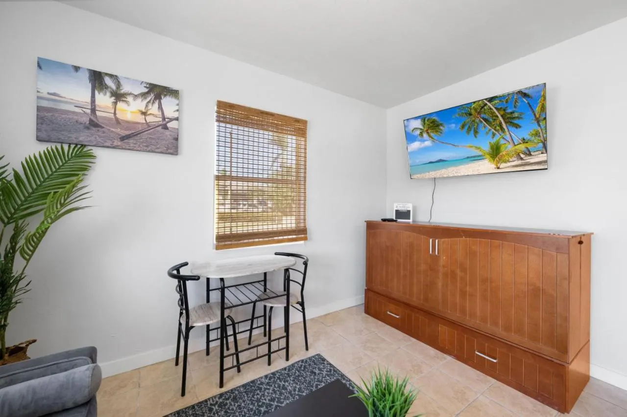 TV and multimedia in Cottage Bungalow Near Beach! King Bed with Pool & BBQ