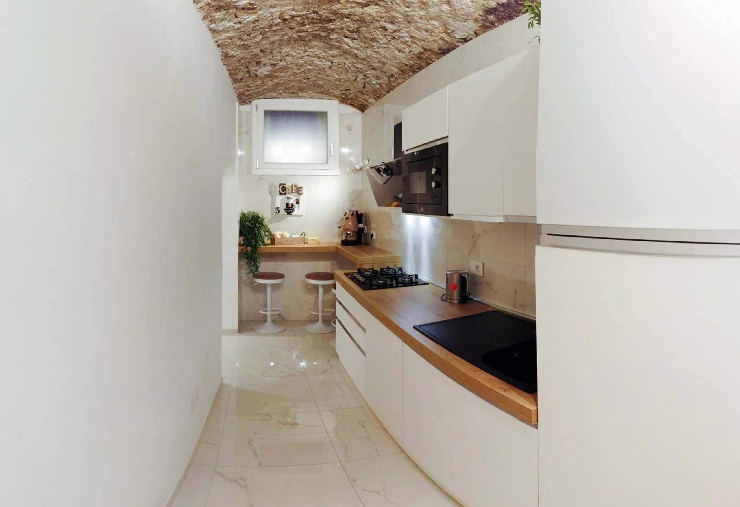Kitchen or kitchenette in extra luxury apartment salerno center