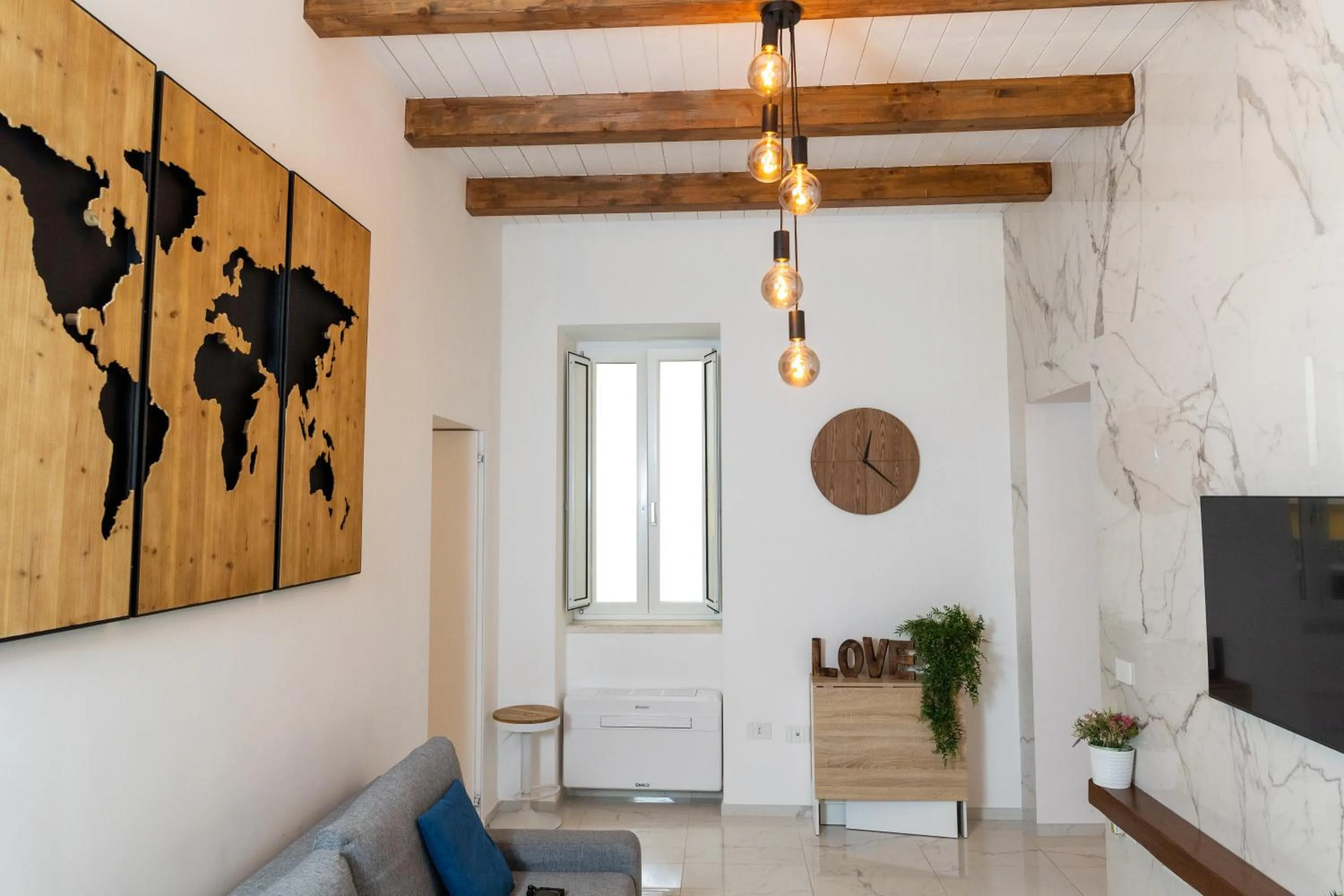Living room in extra luxury apartment salerno center