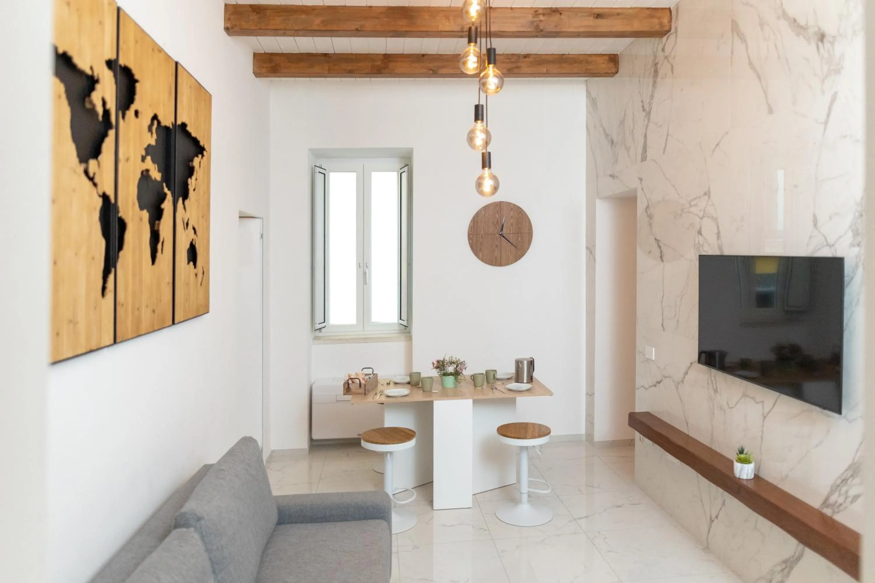Dining area in extra luxury apartment salerno center