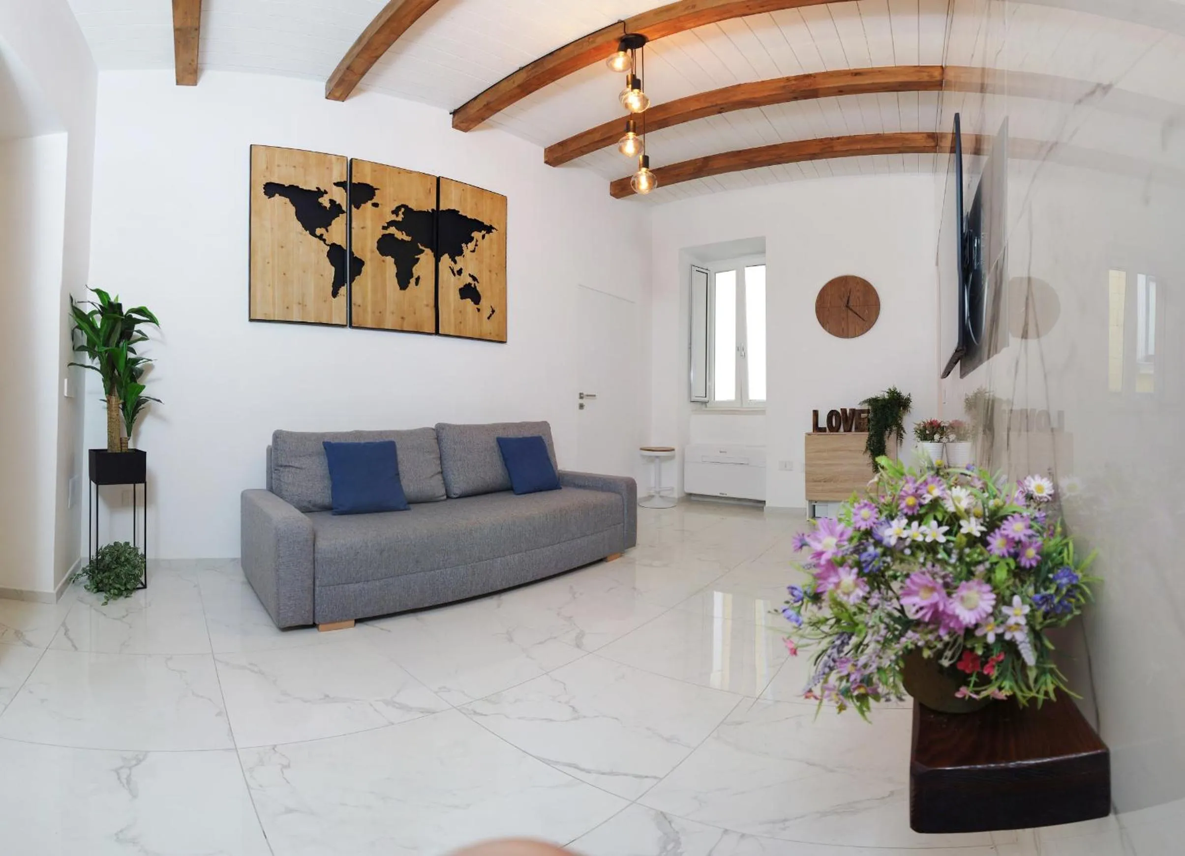 Living room in extra luxury apartment salerno center