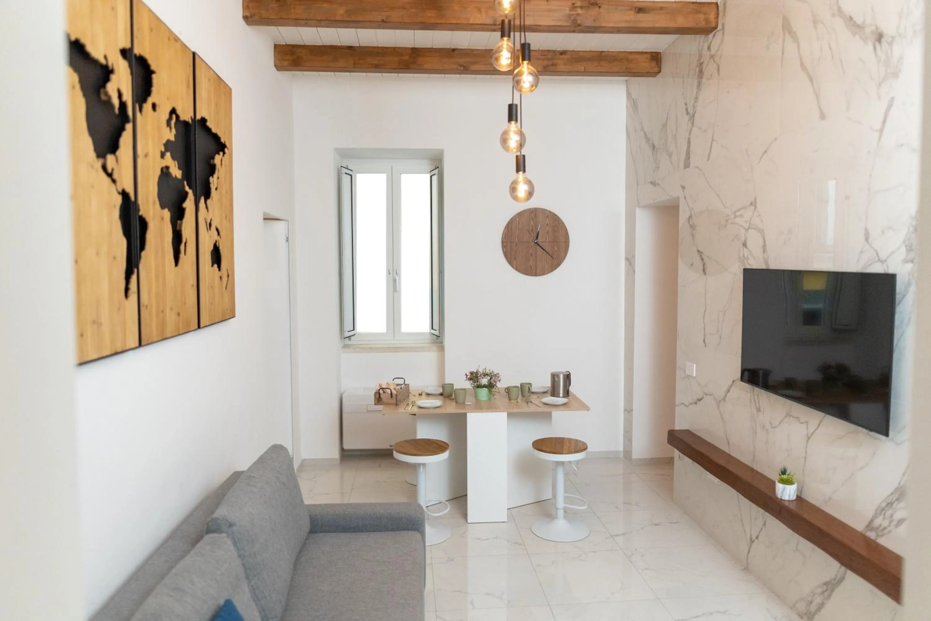 Dining area in extra luxury apartment salerno center